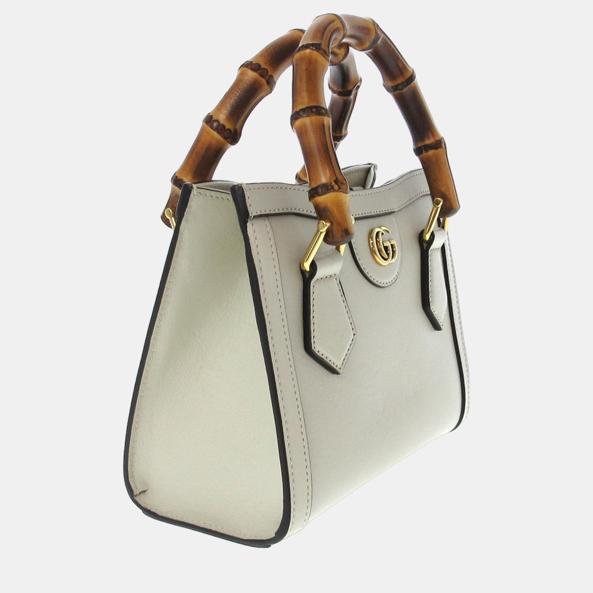 

Gucci White Mini Bamboo Diana