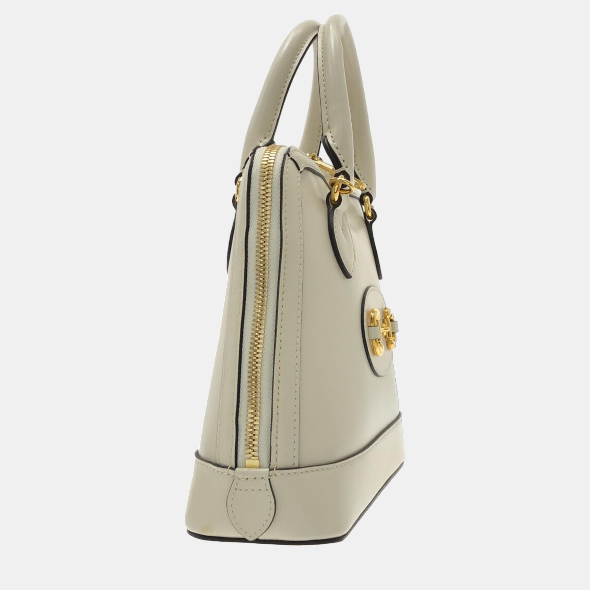 

Gucci White Small Horsebit 1955 Satchel