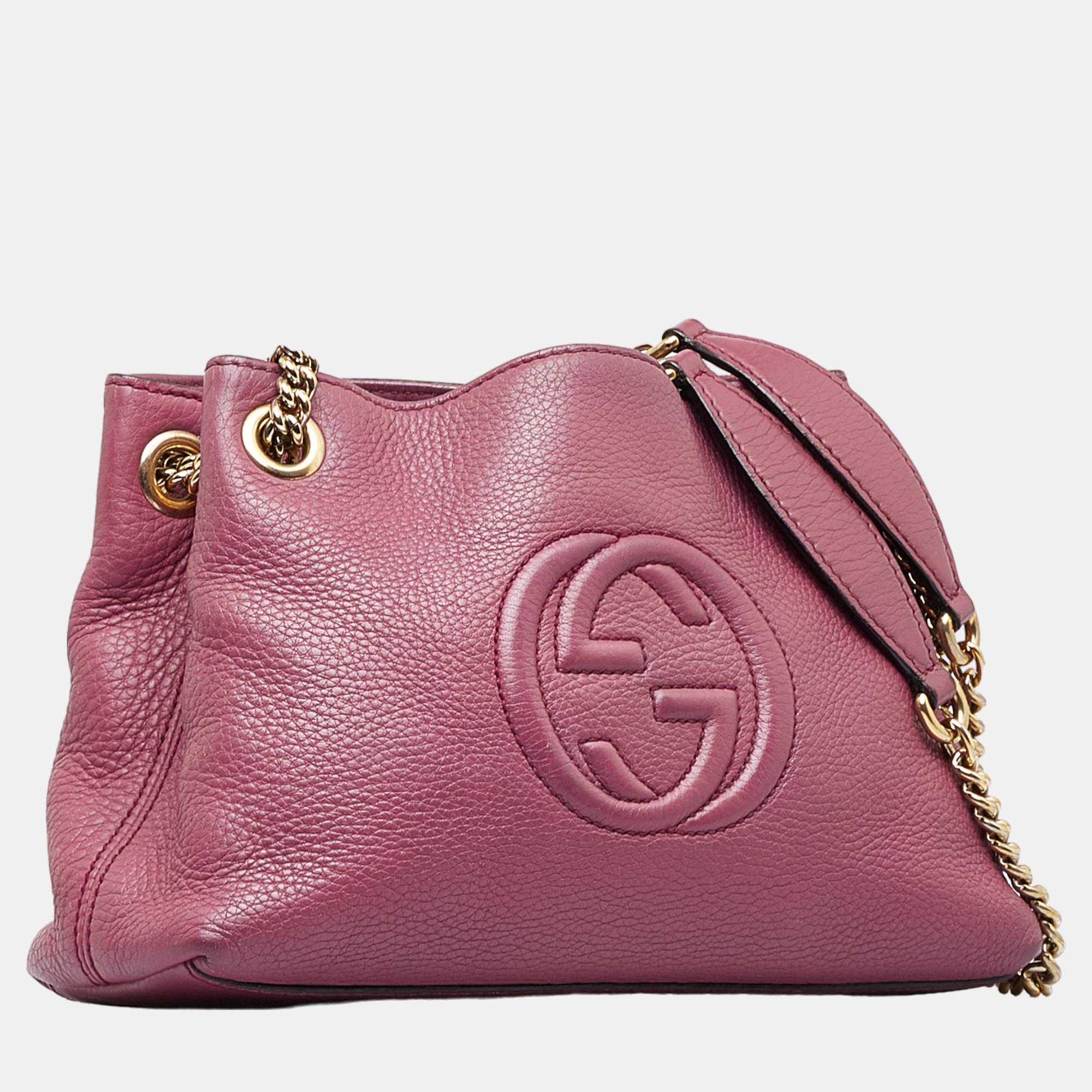 

Gucci Purple Soho Chain Tote