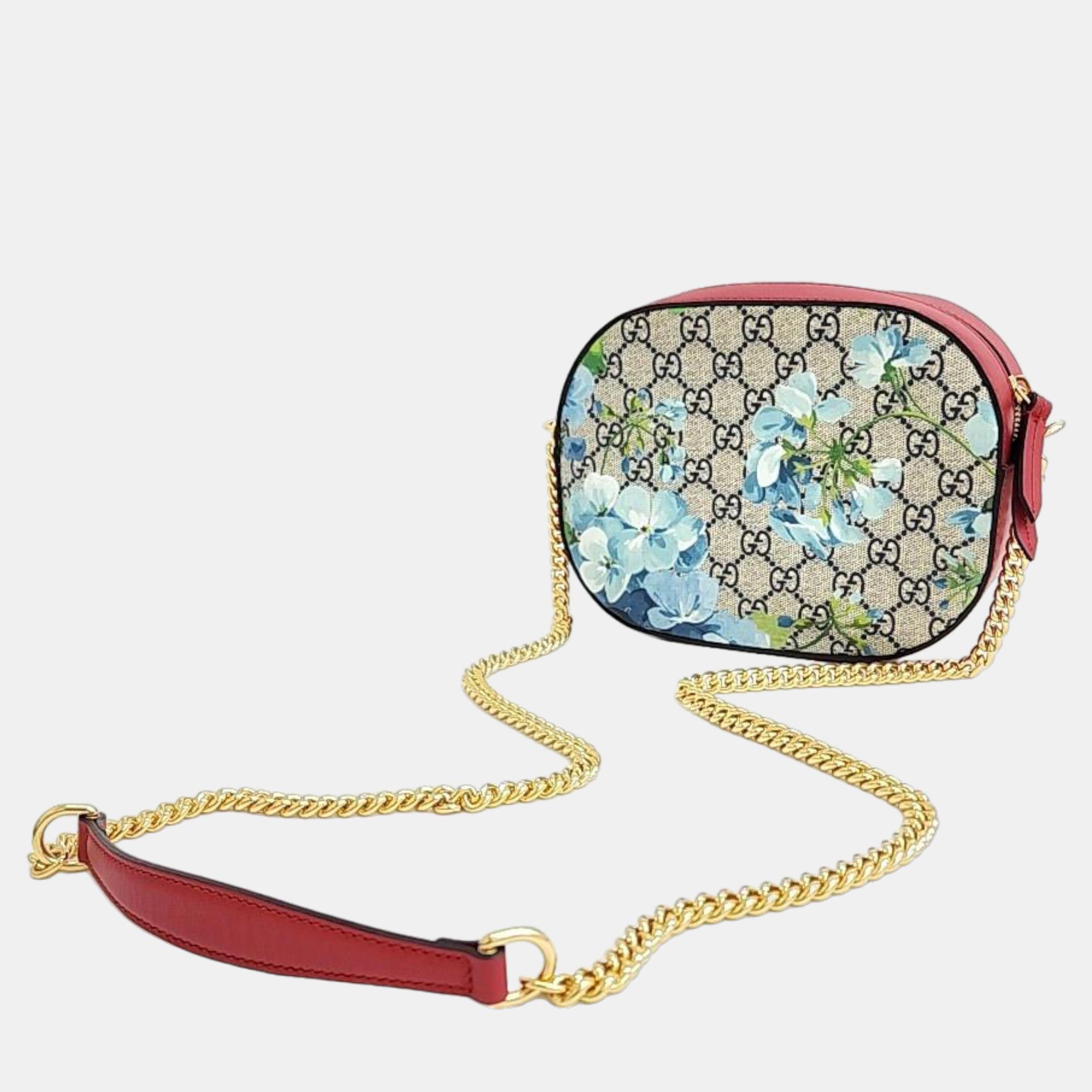 

Gucci Supreme Bloom Mini Chain Bag (546313), Multicolor