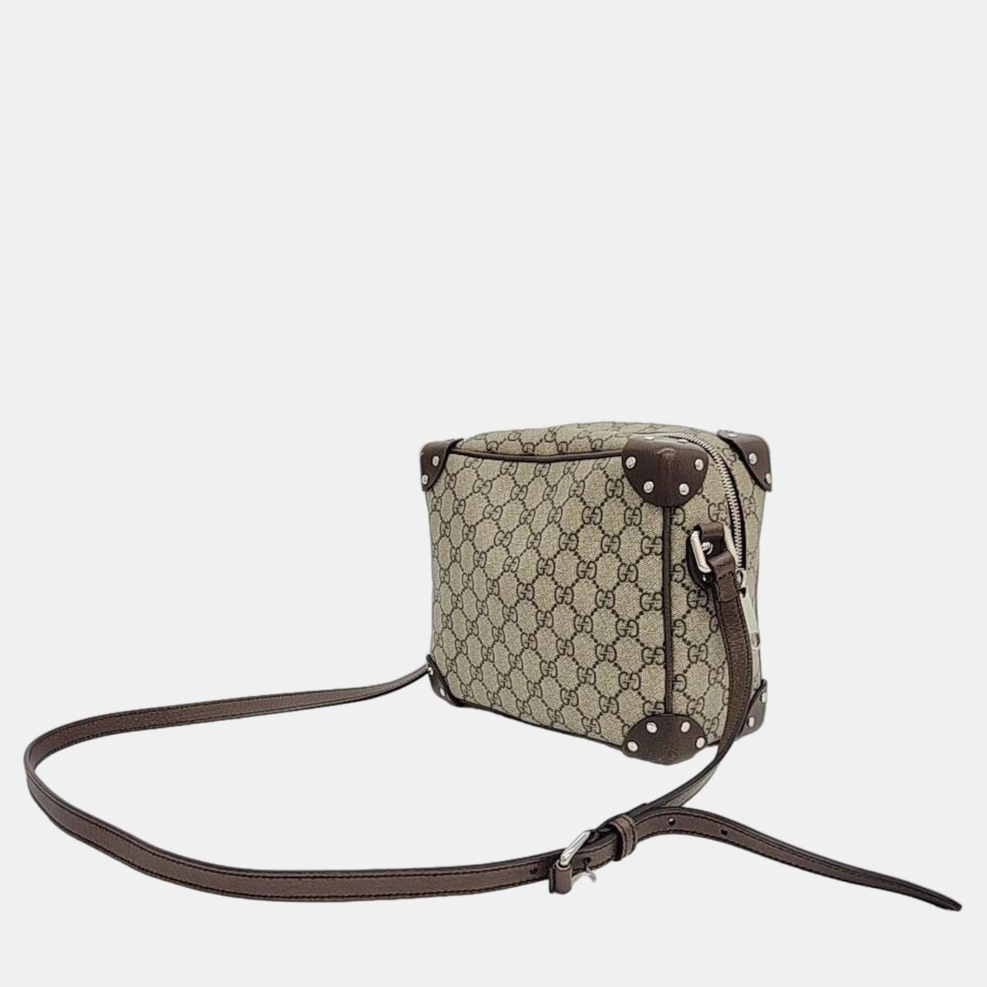 

Gucci GG Supreme Cross Bag (626363), Brown