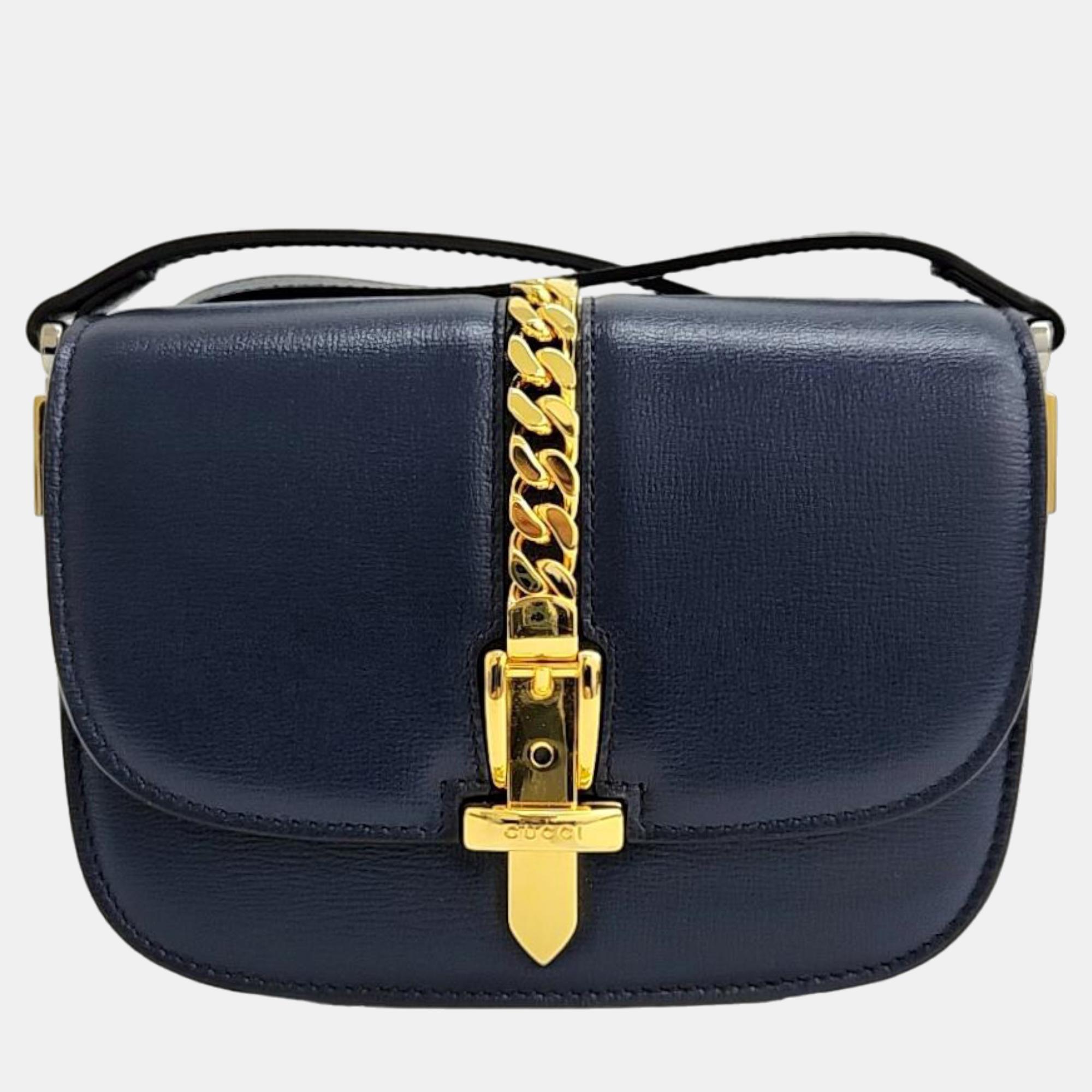 

Gucci Sylvie 1969 mini shoulder bag (615965), Navy blue