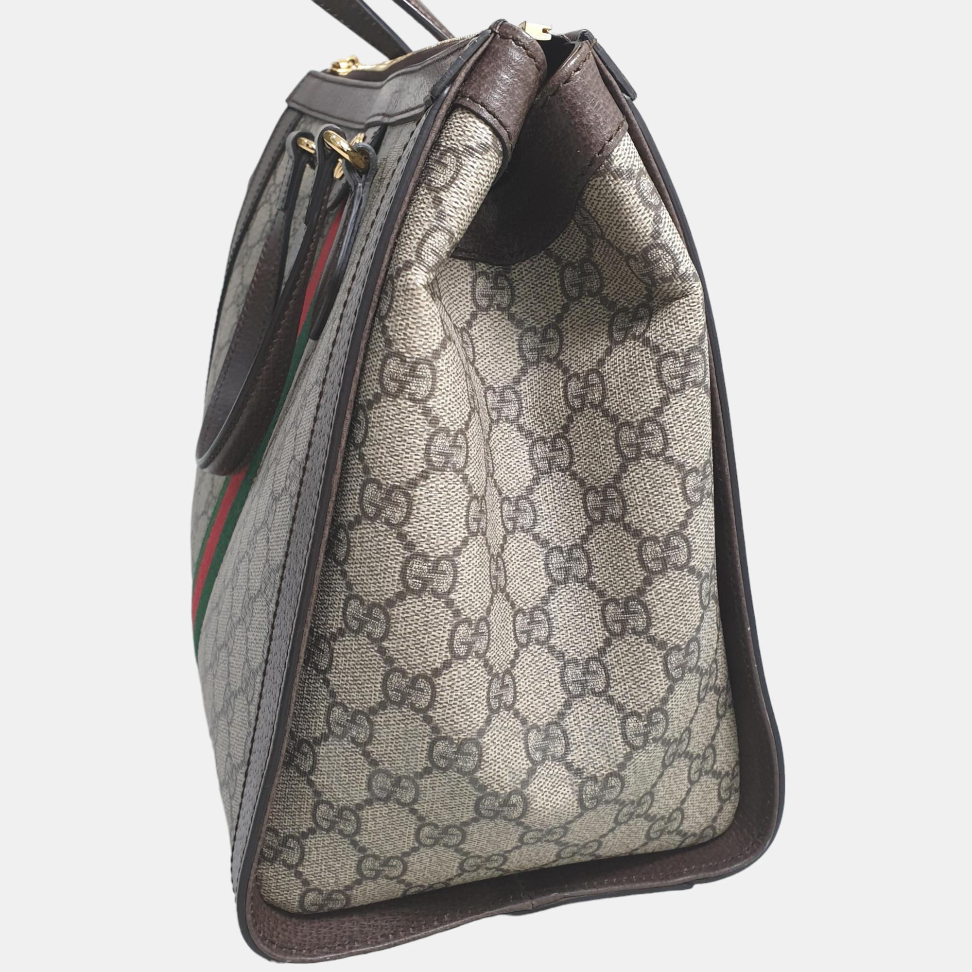 

Gucci Ophidia Supreme Shoulder Bag Medium (524537), Beige