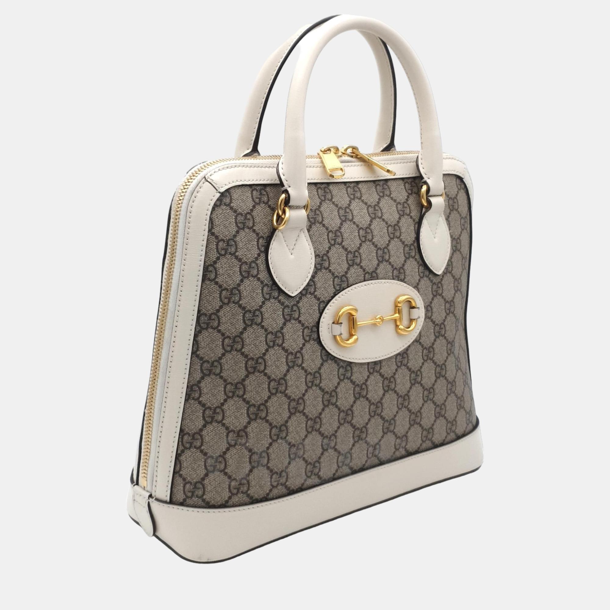 

Gucci 1955 Horsebit Top Handle Bag Medium (620850), Beige