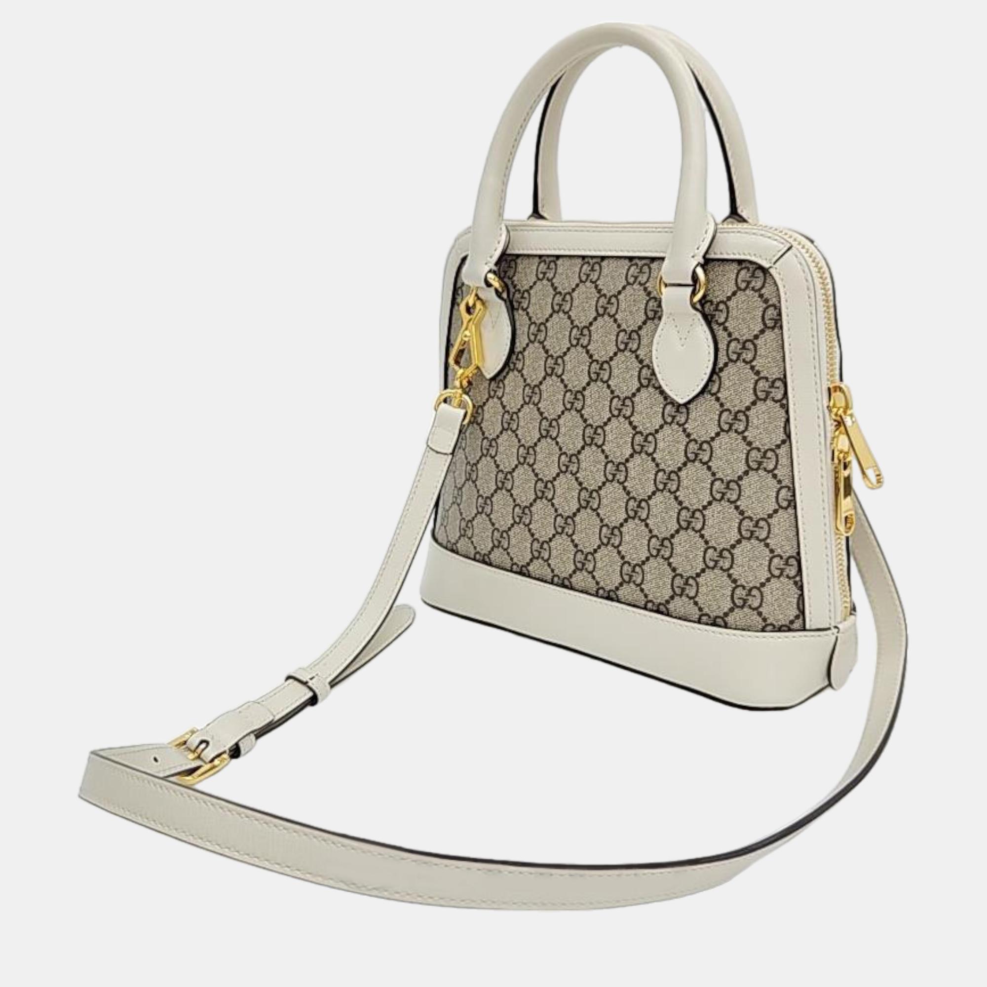 

Gucci 1955 Horsebit Top Handle Bag Small (621220), Beige