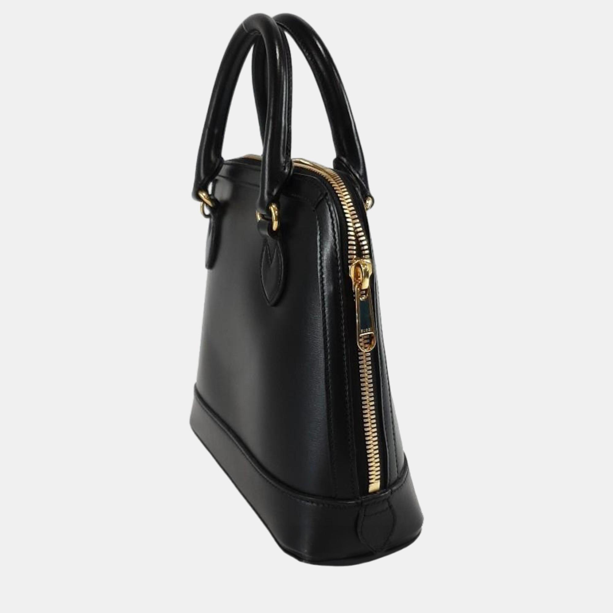 

Gucci 1955 Horsebit Top Handle Bag Small (621220), Black