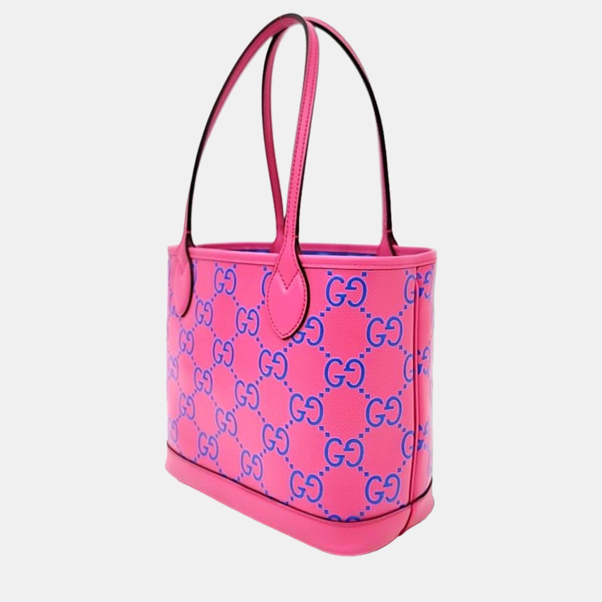 

Gucci GG Emboss Tote Bag Small (726762), Pink