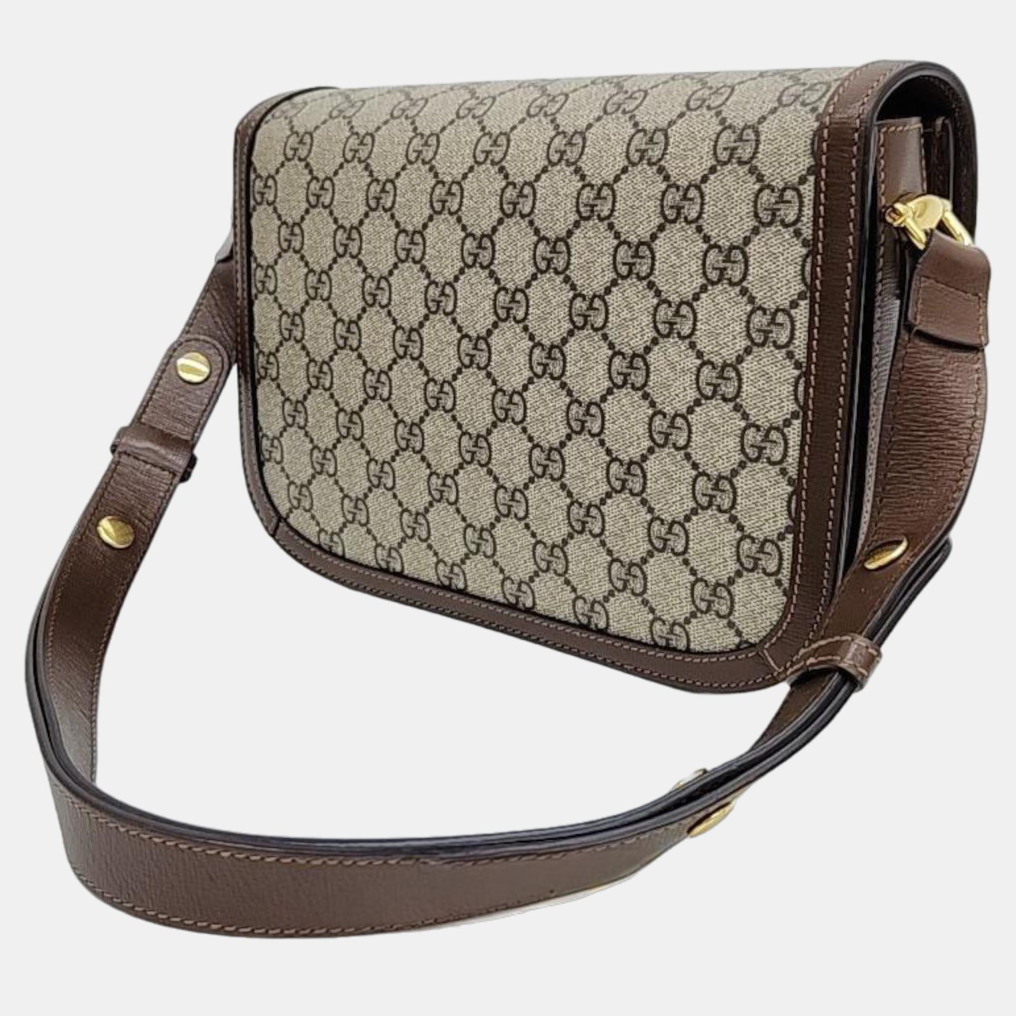 

Gucci 1955 Horsebit Shoulder Bag (602204), Beige