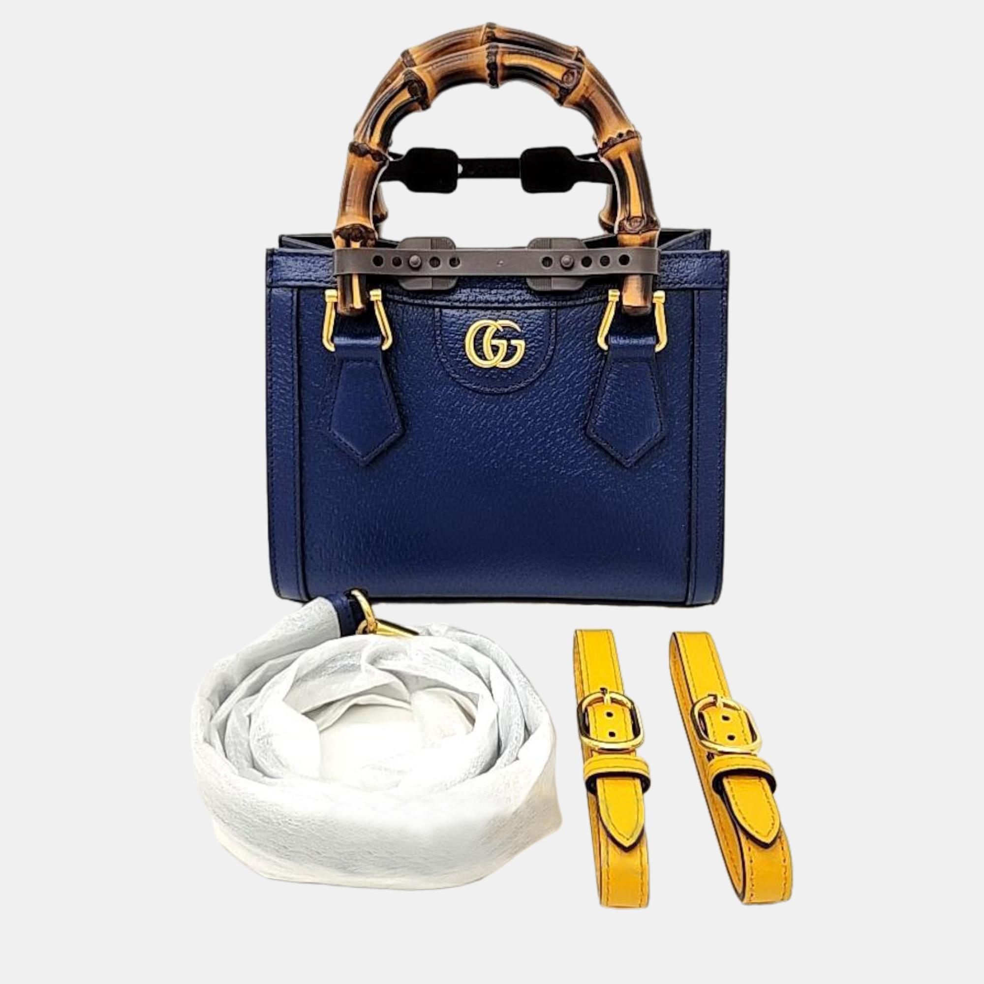 

Gucci Diana tote and shoulder bag (702732), Navy blue