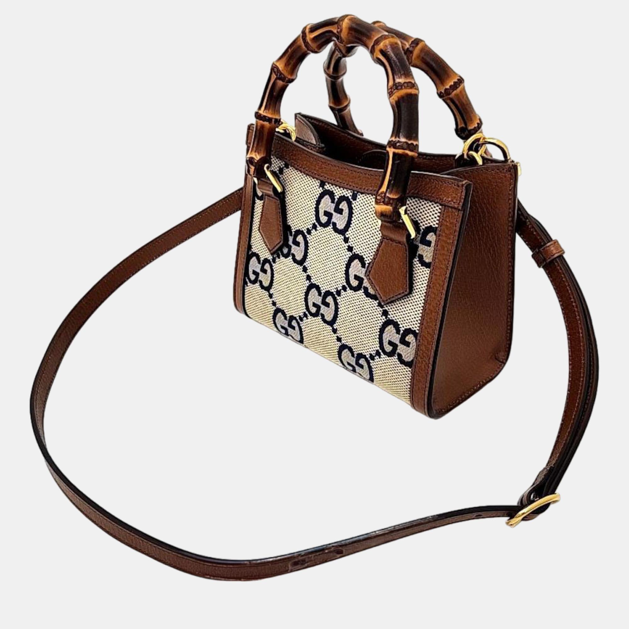 

Gucci Diana Tote and Shoulder Bag (702732), Beige