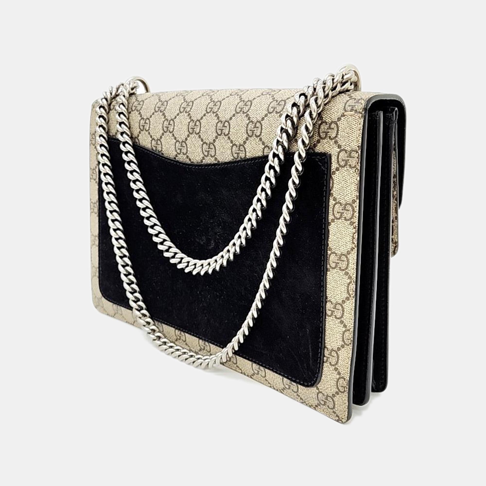 

Gucci Dionysus Supreme Chain Shoulder Bag (403348), Beige