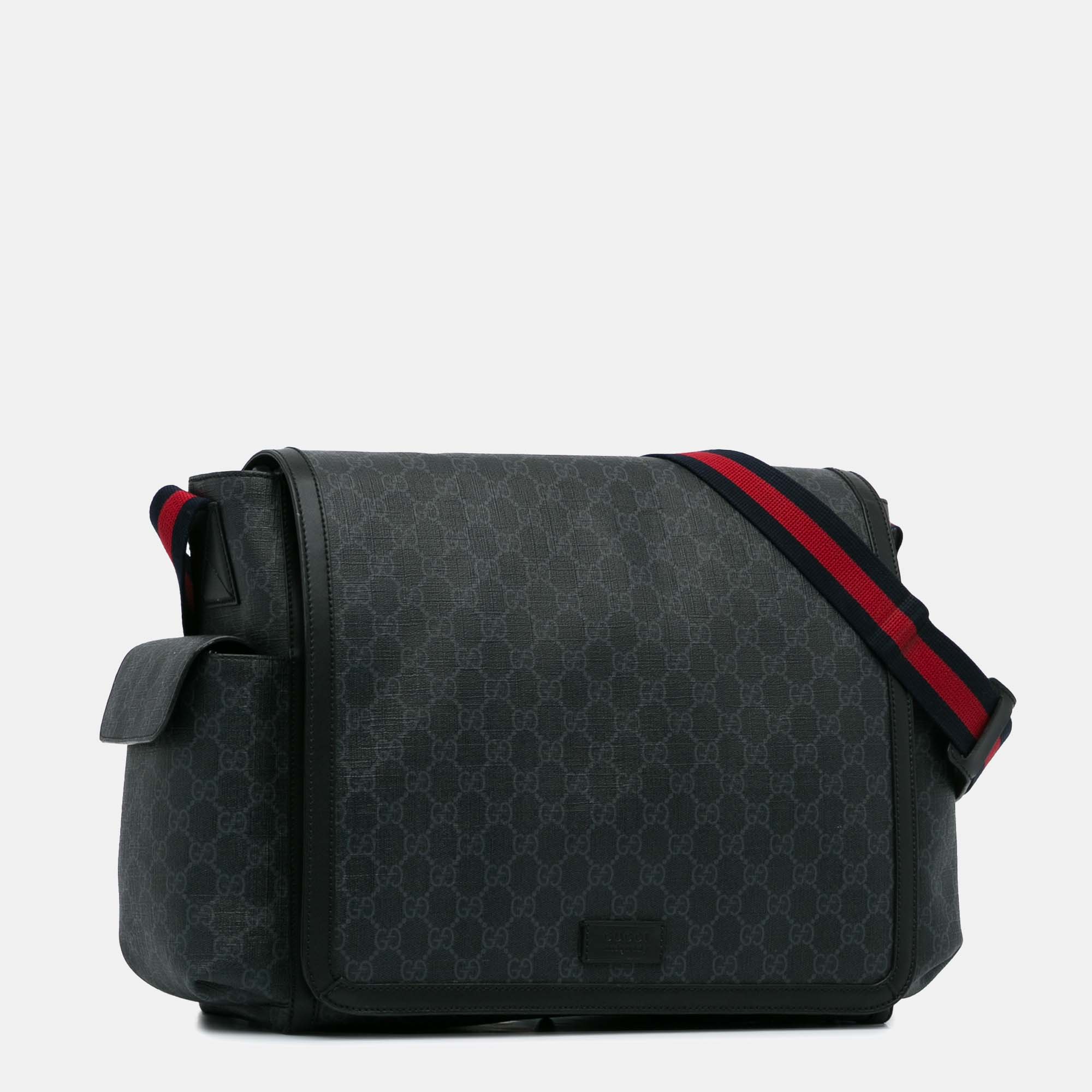 Gucci GG Supreme Web Diaper Bag Gucci