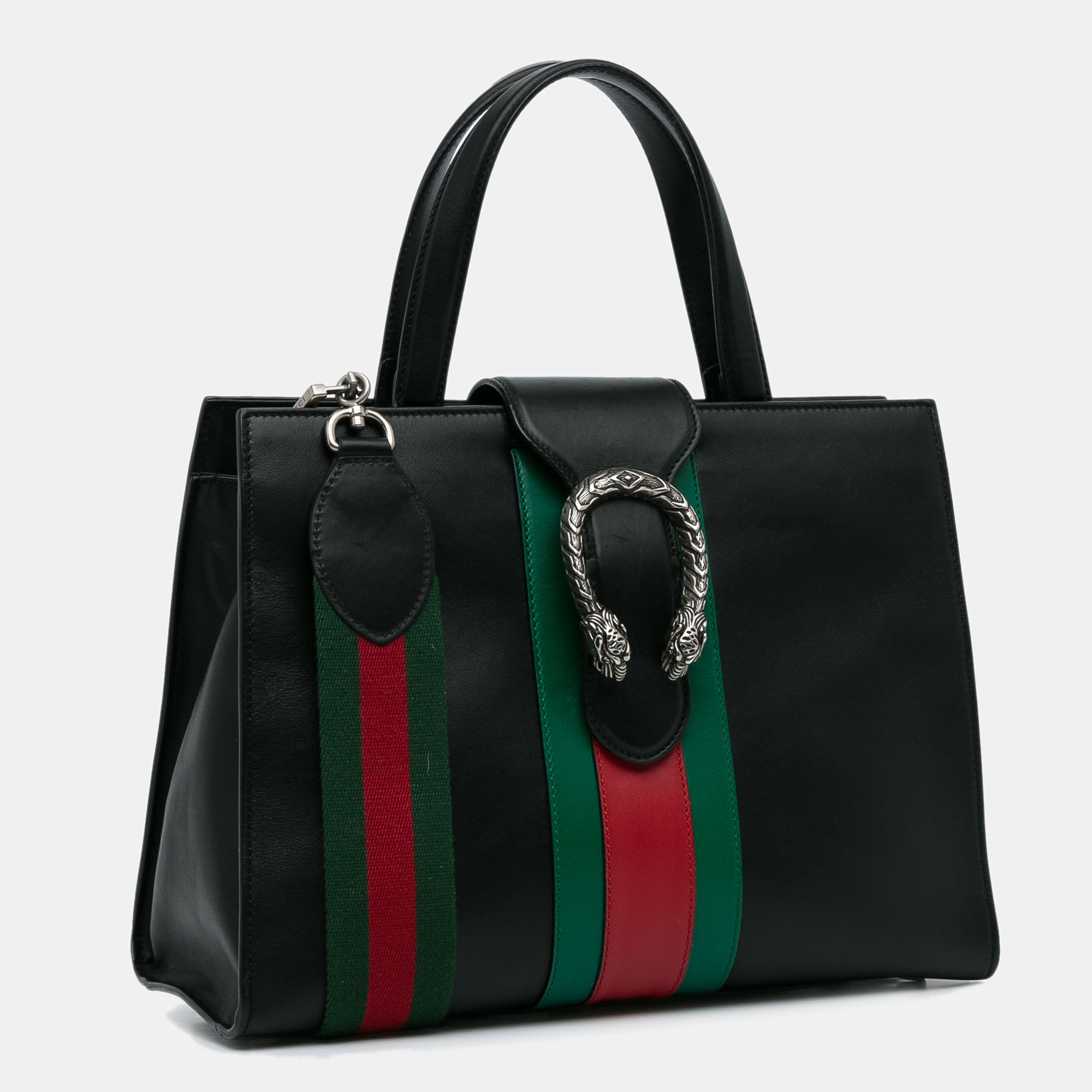 

Gucci Black Leather Dionysus Web Satchel