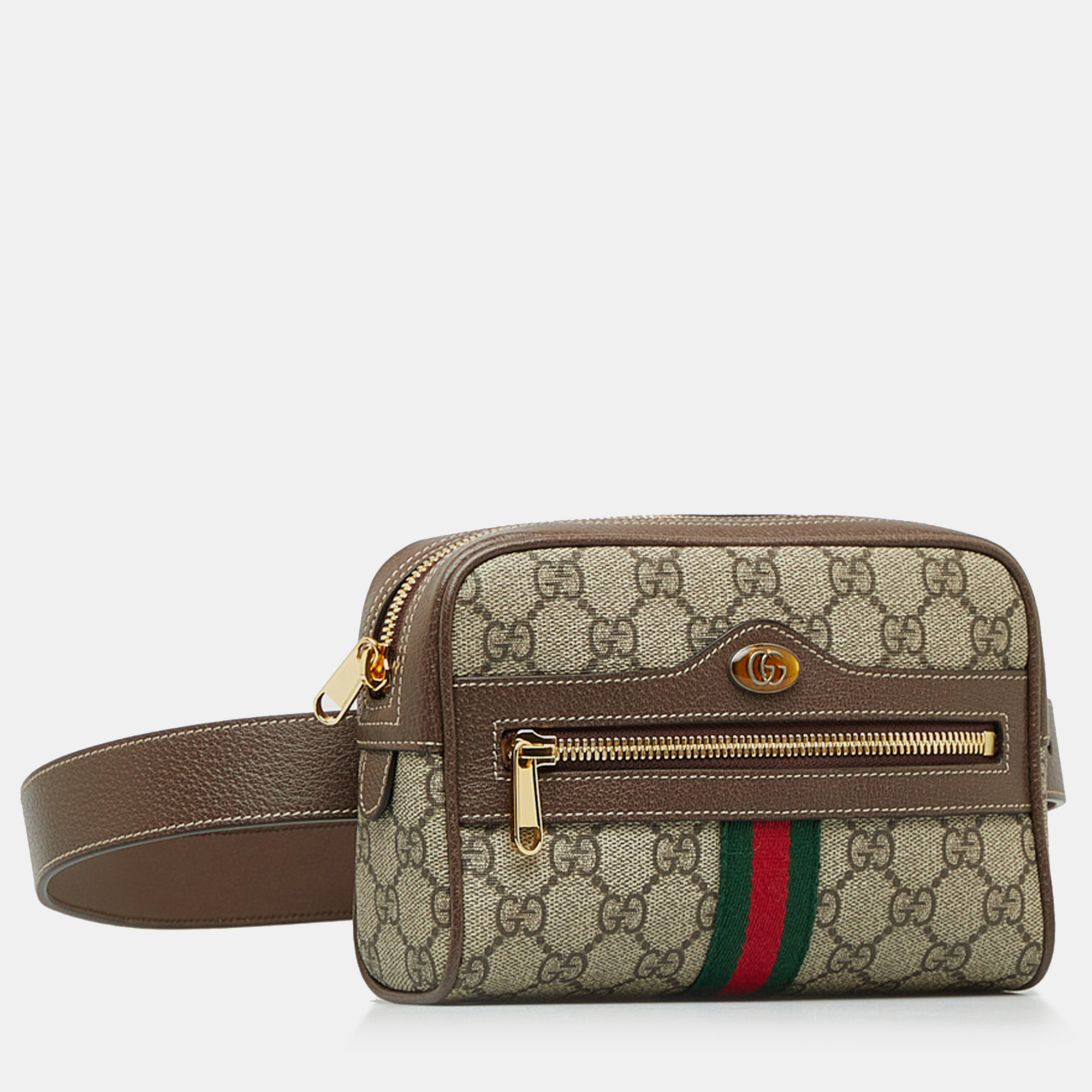 

Gucci GG Supreme Ophidia Belt Bag, Brown