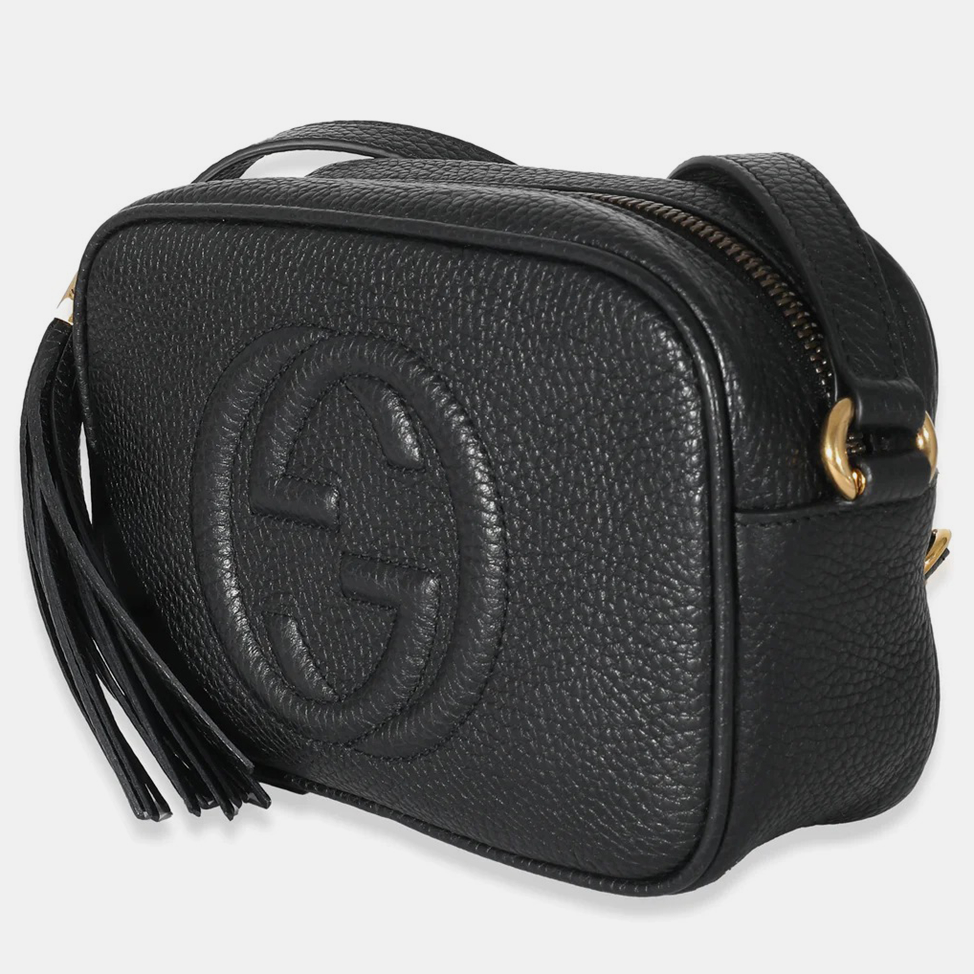 

Gucci Black Pebbled Calfskin Mini Soho Disco Bag