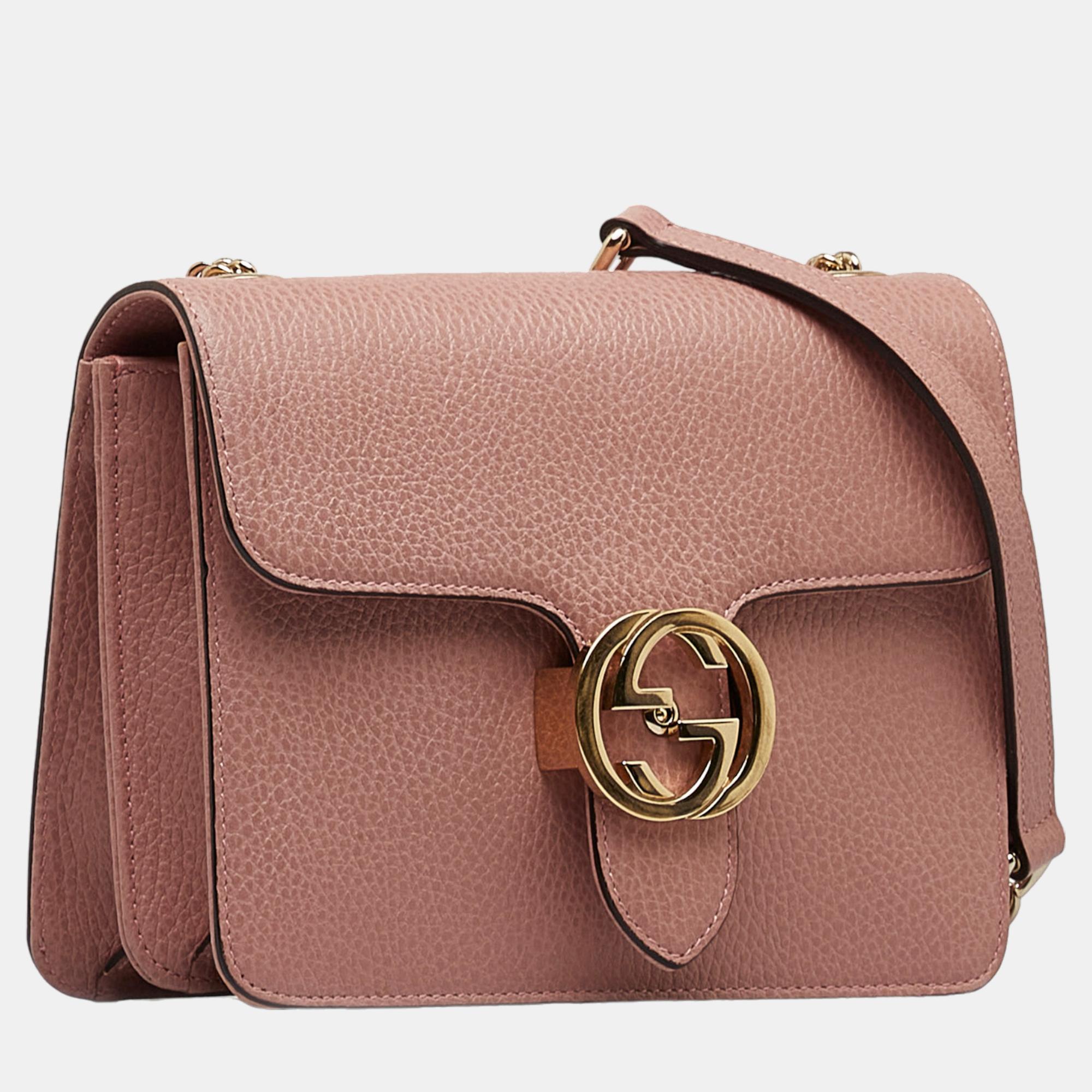 

Gucci Pink Small Dollar Interlocking G Crossbody