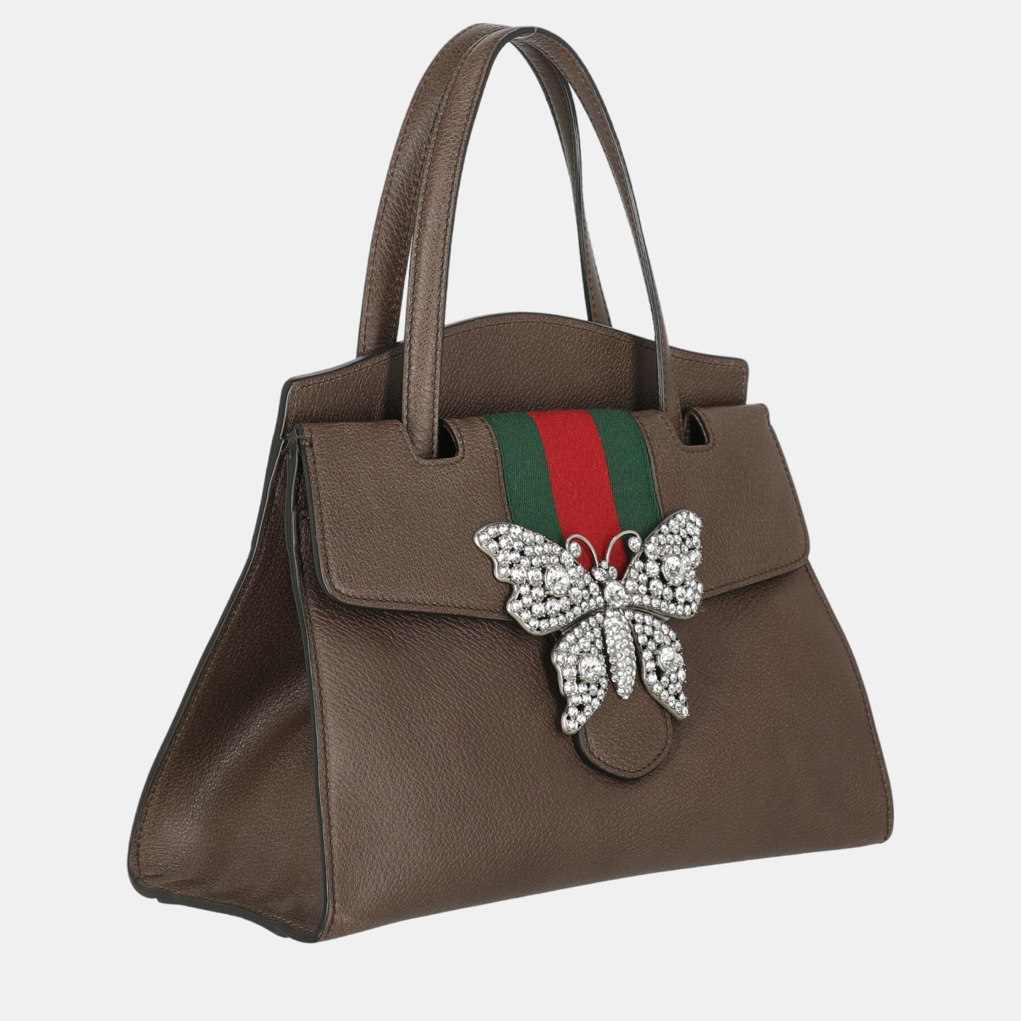 

Gucci Women's Leather Tote Bag - Brown