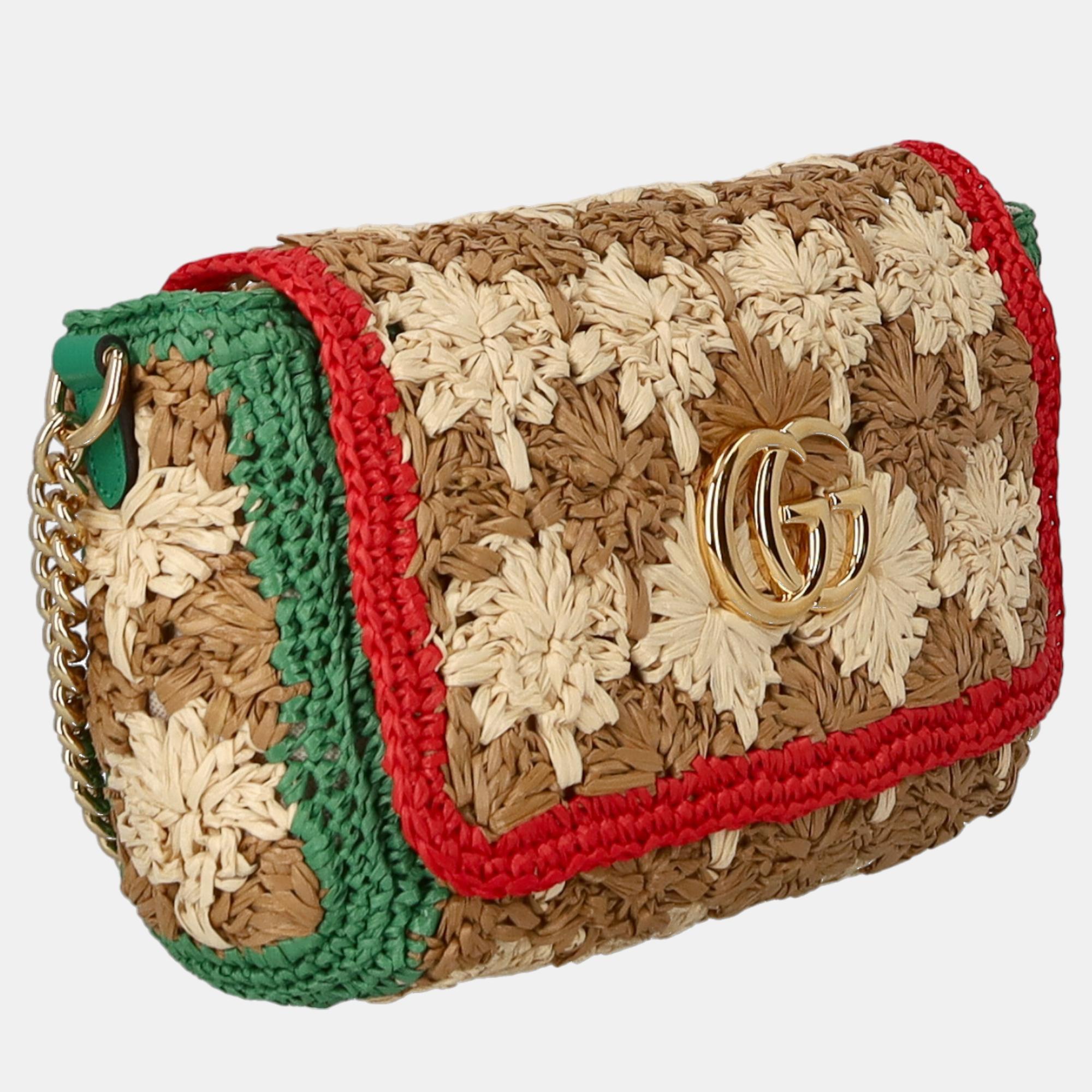 

Gucci Women's Eco-Friendly Fabric Cross Body Bag - Beige, Multicolor