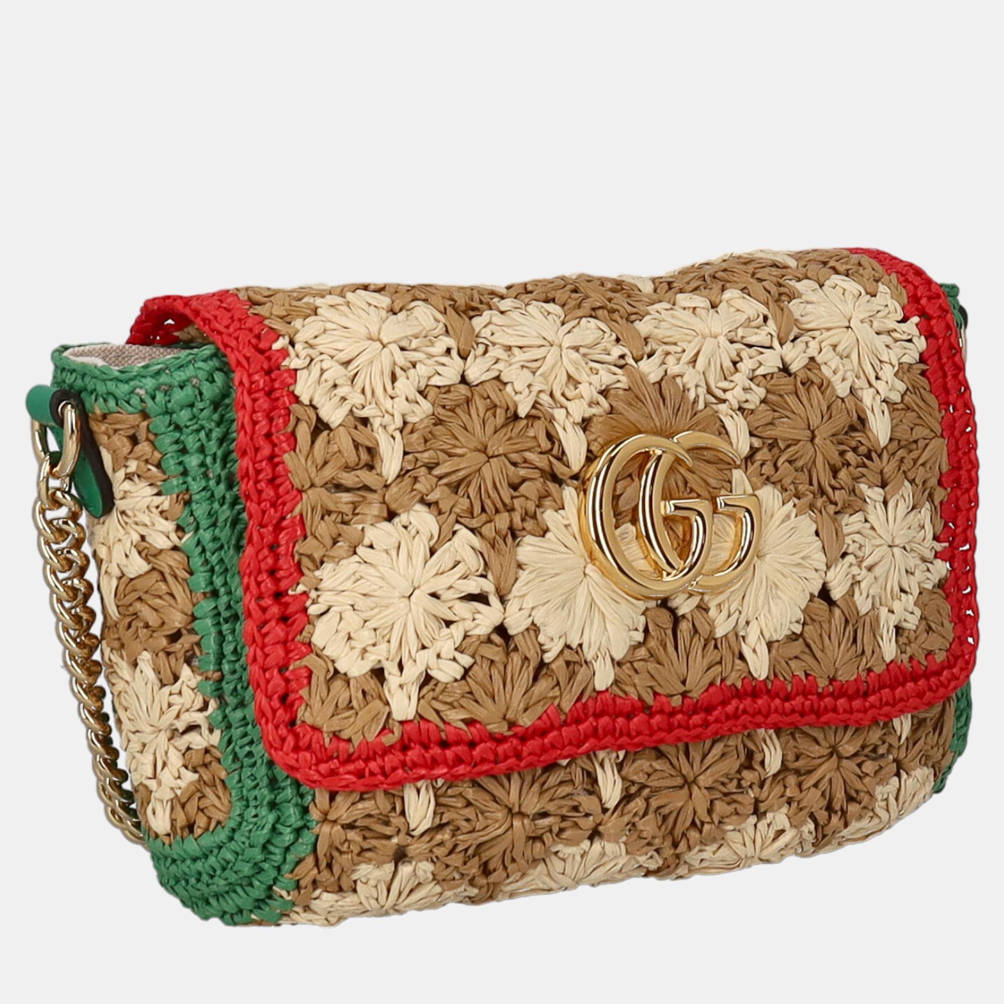 

Gucci Women's Eco-Friendly Fabric Cross Body Bag - Beige, Multicolor