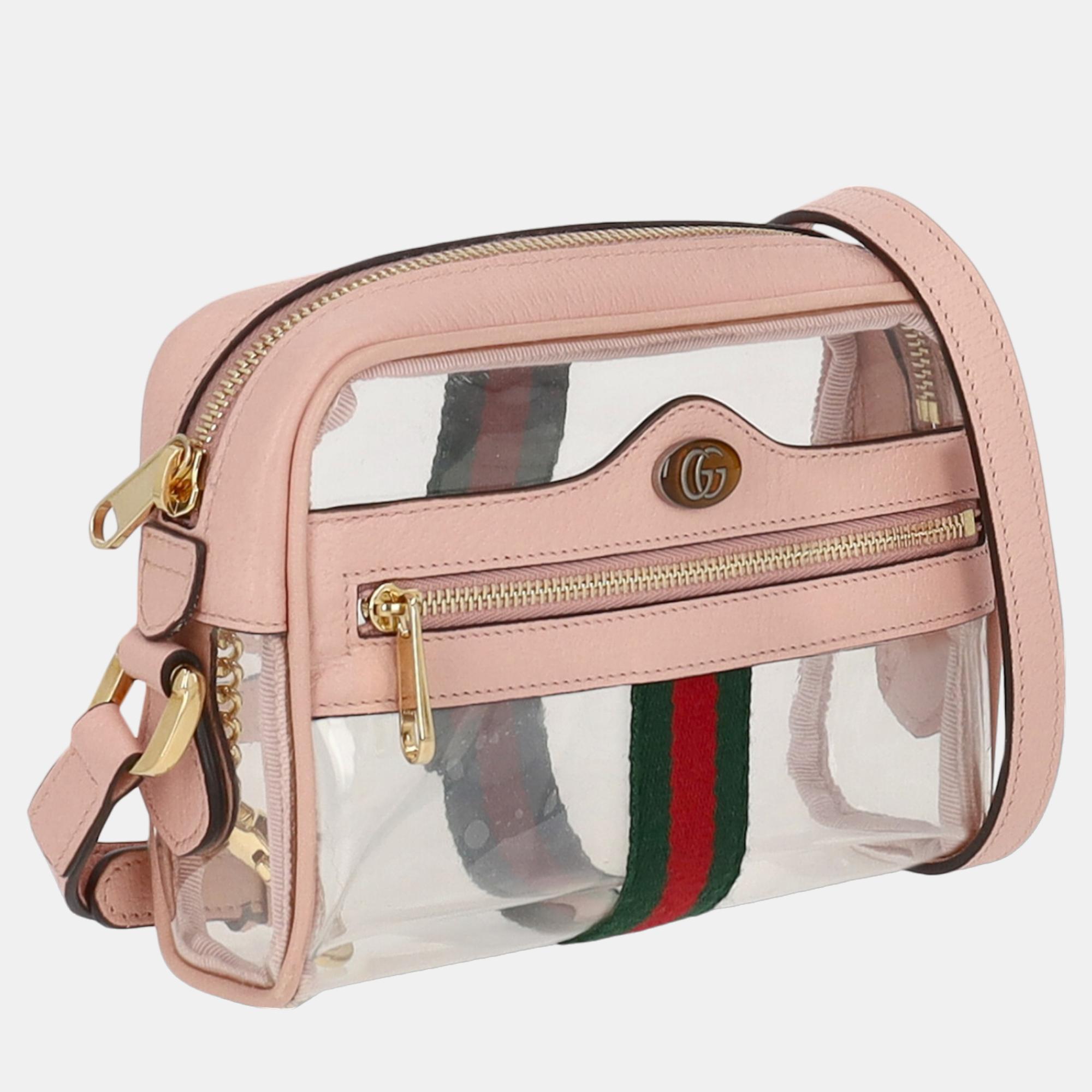 

Gucci Ophidia - Women's Leather Cross Body Bag - Pink