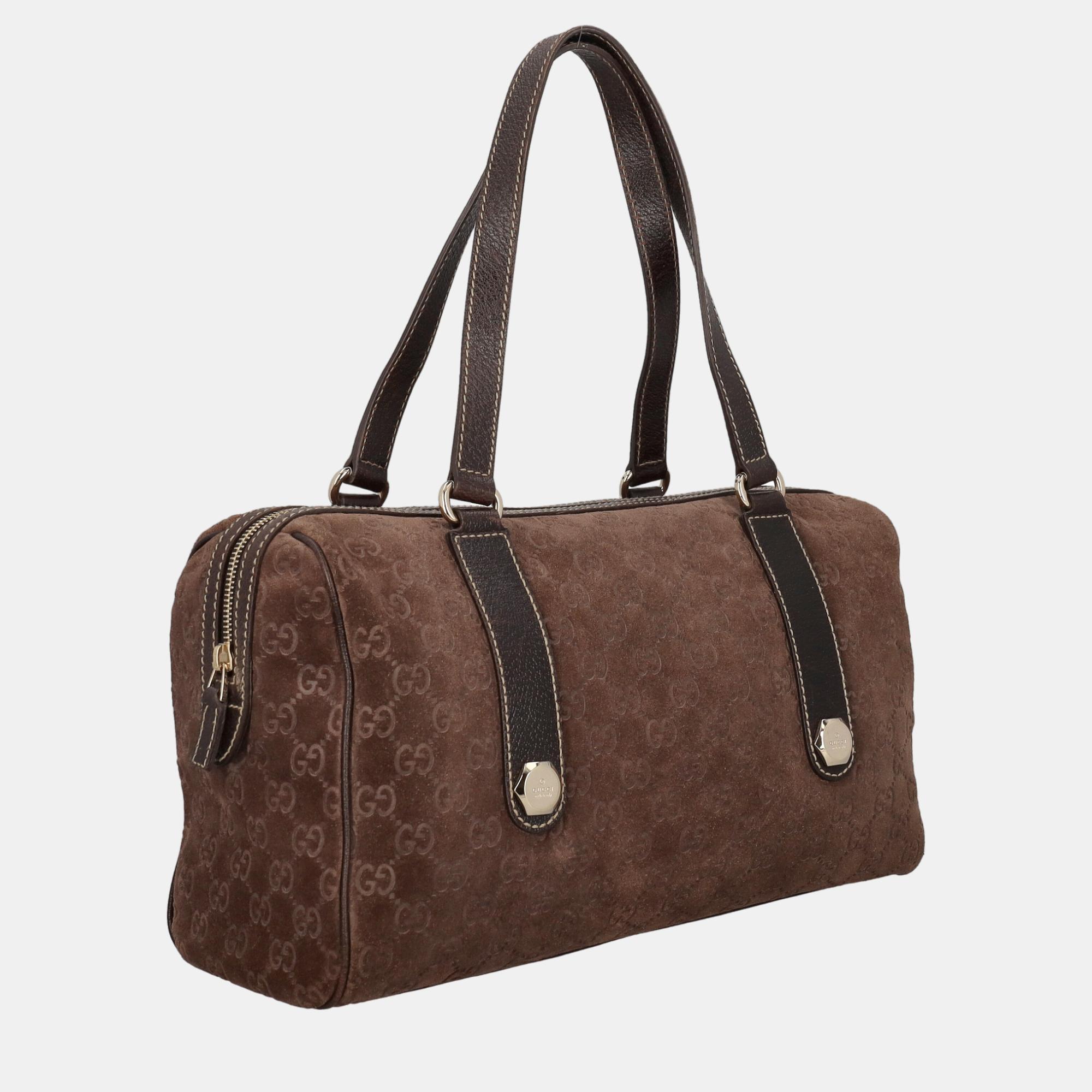 

Gucci Women's Leather Tote Bag - Brown