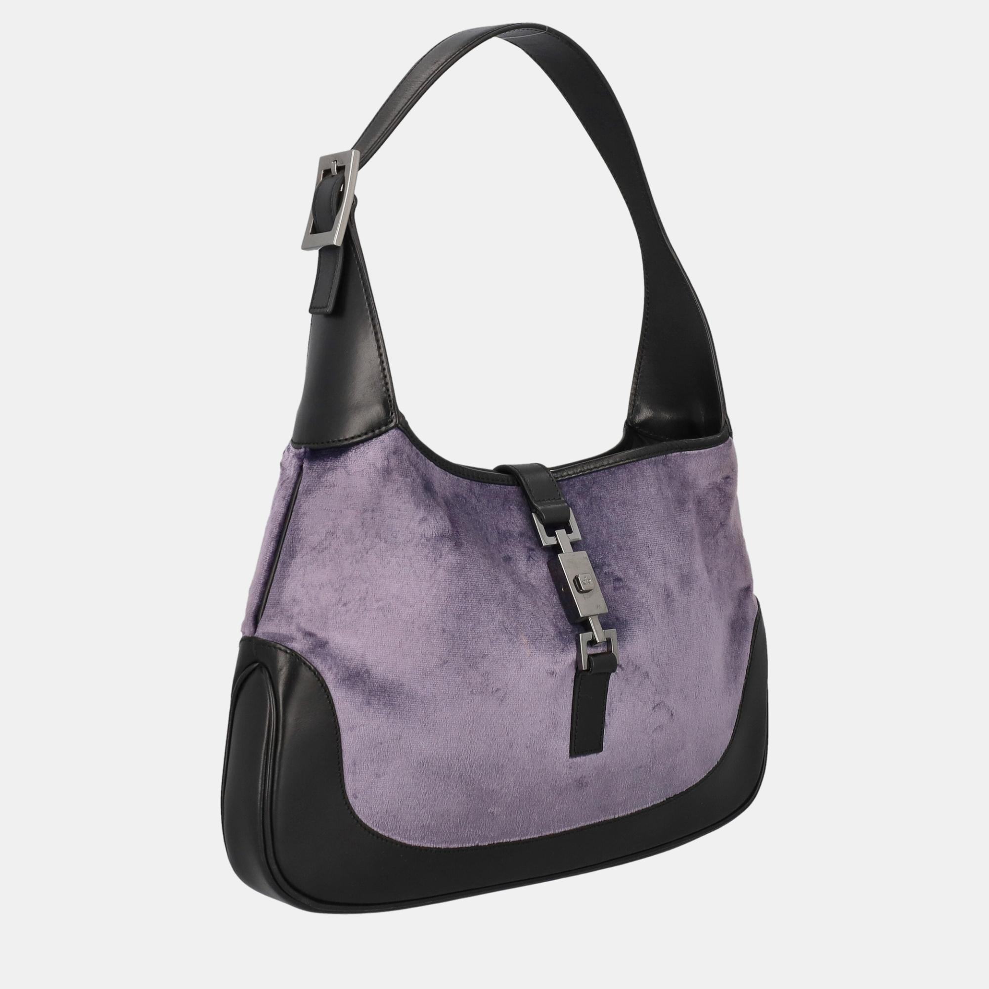 

Gucci Jackie - Women's Leather Hobo Bag - Purple