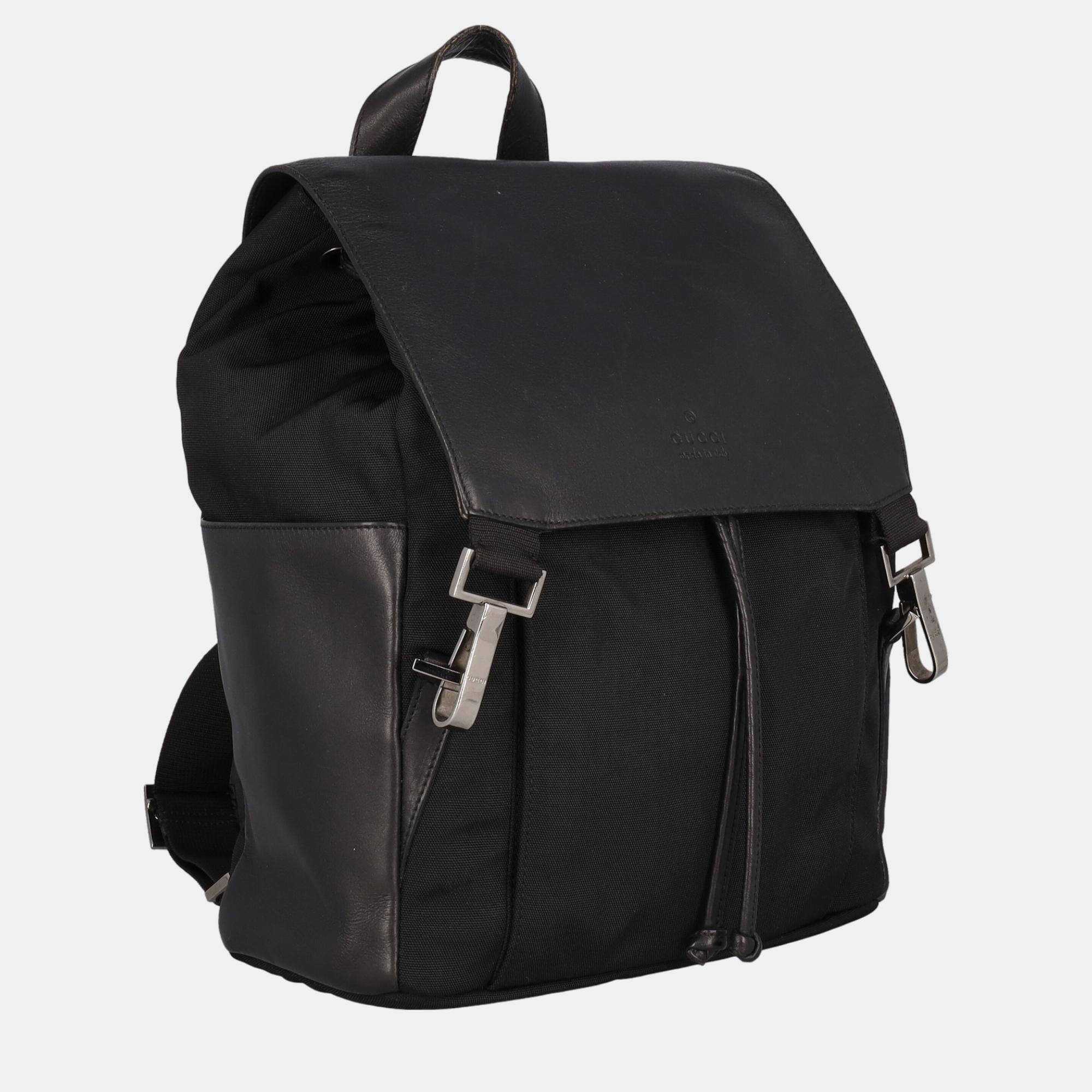 

Gucci Women's Synthetic Fibers Backpack - Black