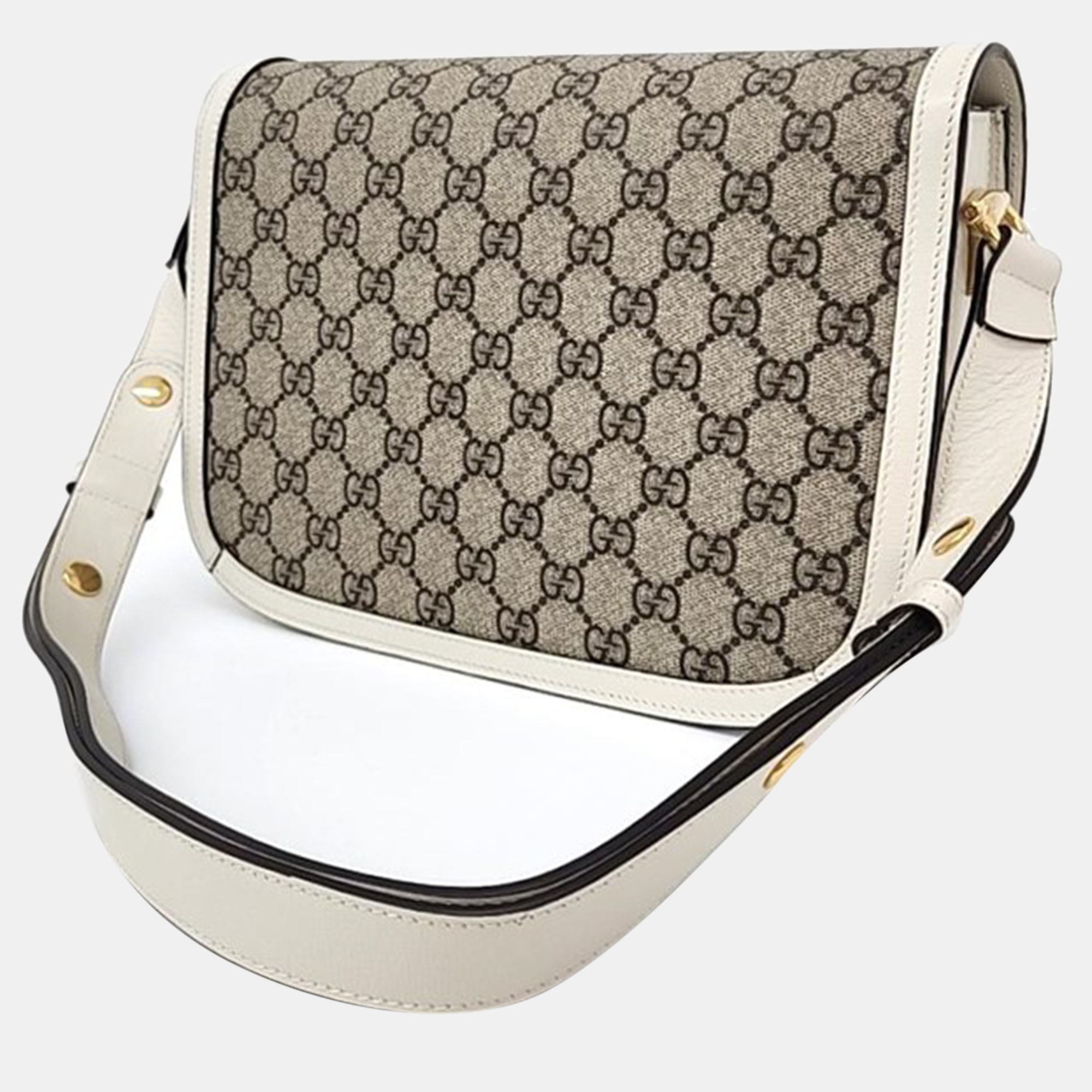 

Gucci 1955 Horsebit Shoulder Bag, Beige