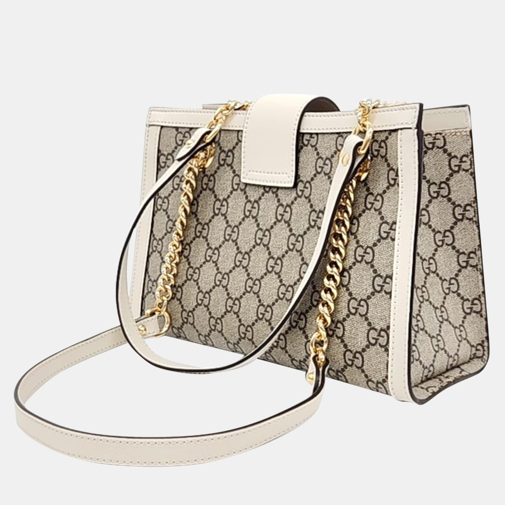 

Gucci Supreme Shoulder Bag, Beige