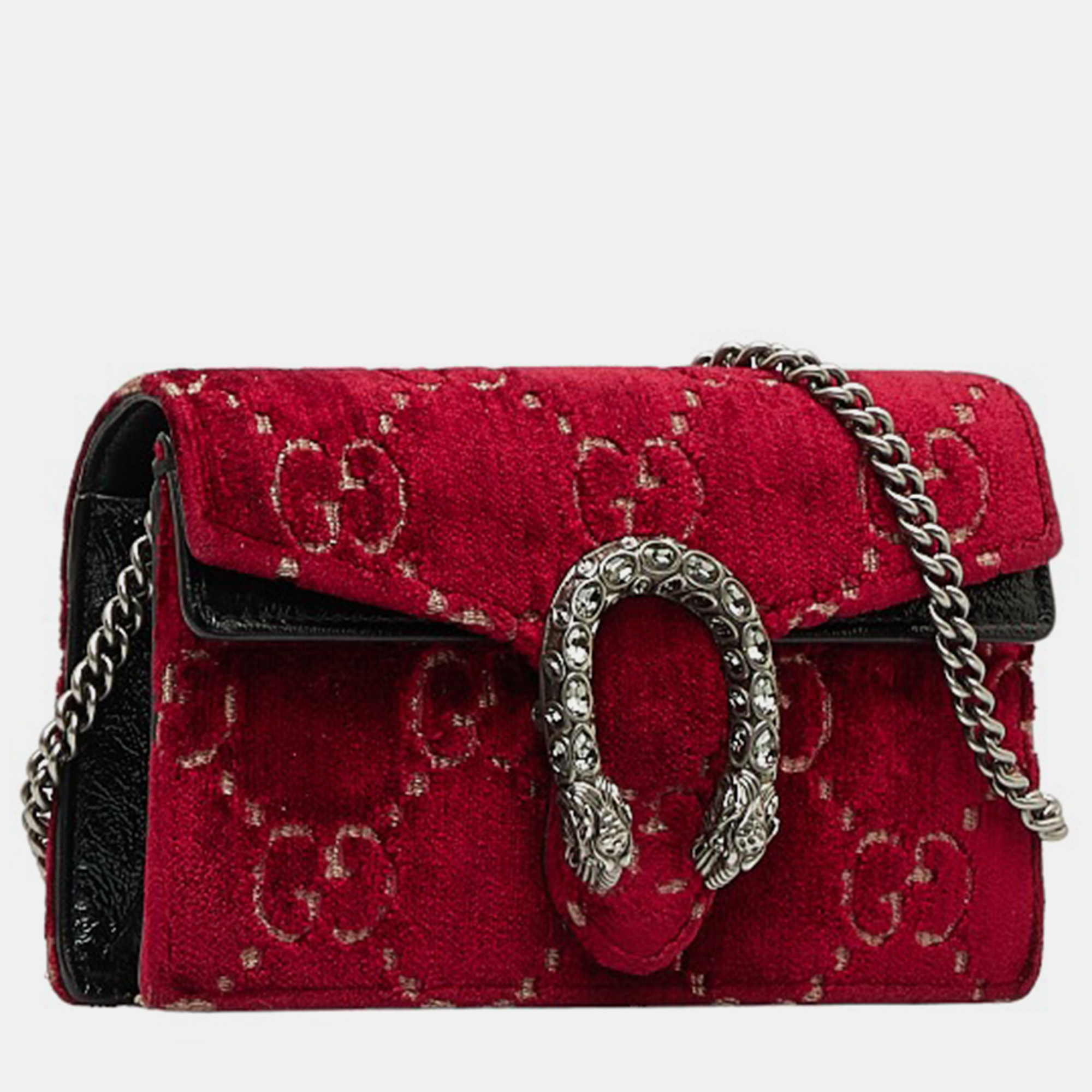 

Gucci Red Velvet Super Mini Dionysus Shoulder Bag