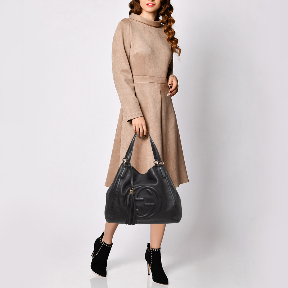 

Gucci Black Leather  Soho Shoulder Bag