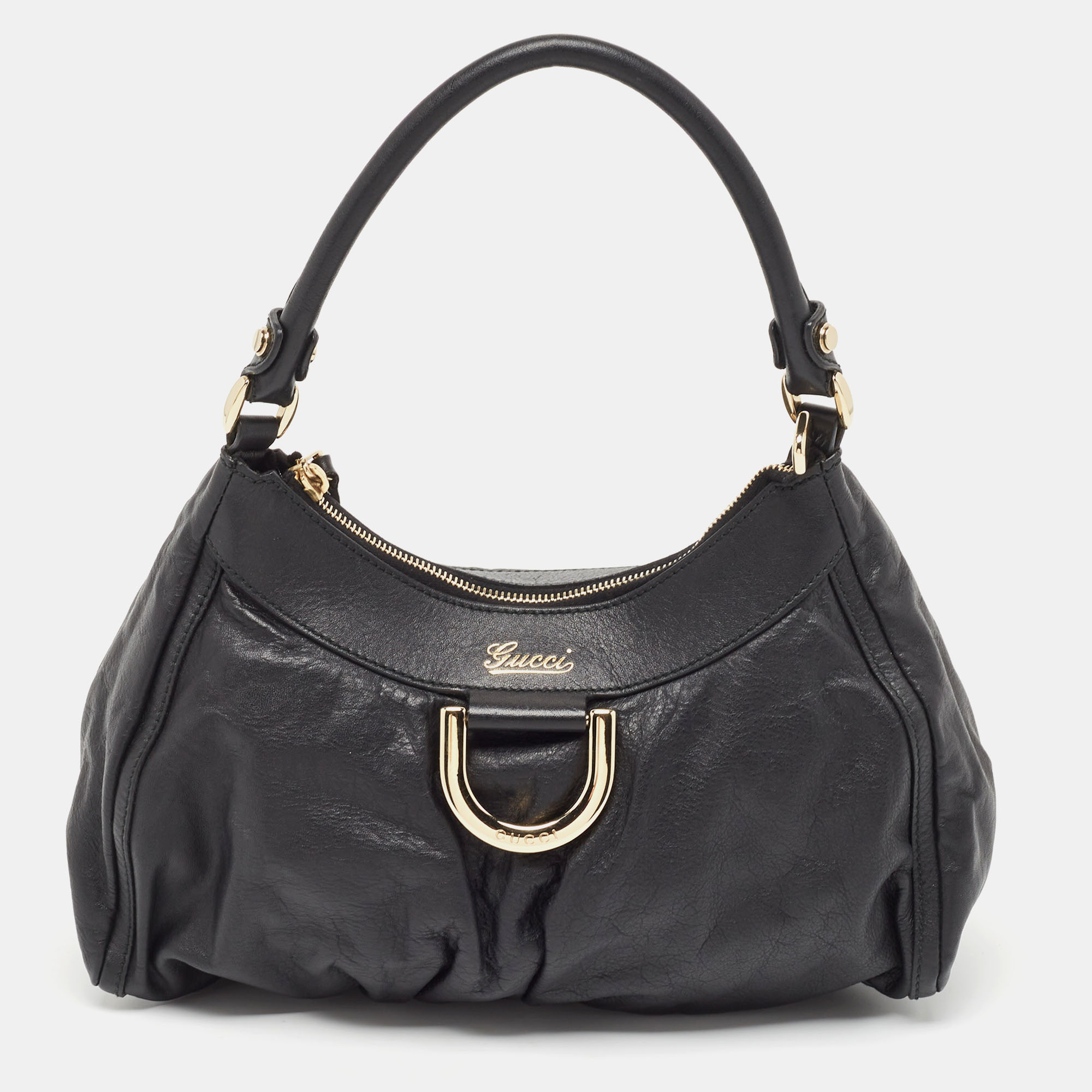 

Gucci Black Leather Abbey D-Ring Shoulder Bag