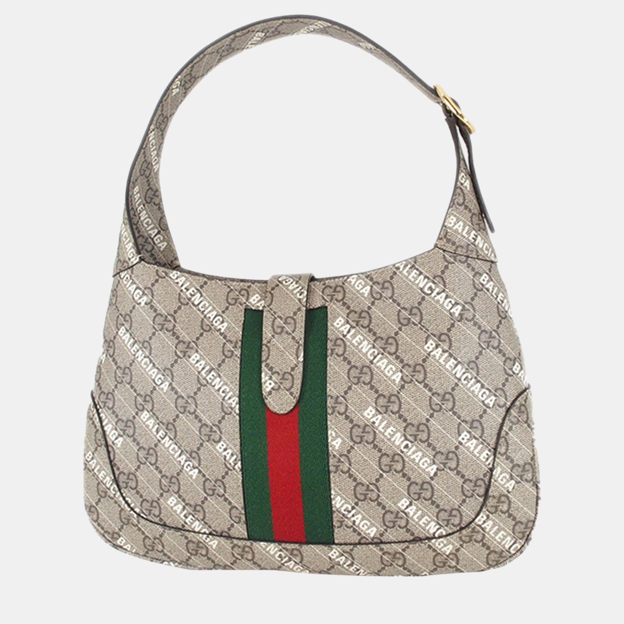 

Gucci Beige/Brown The Hacker Project GG Supreme Jackie 1961