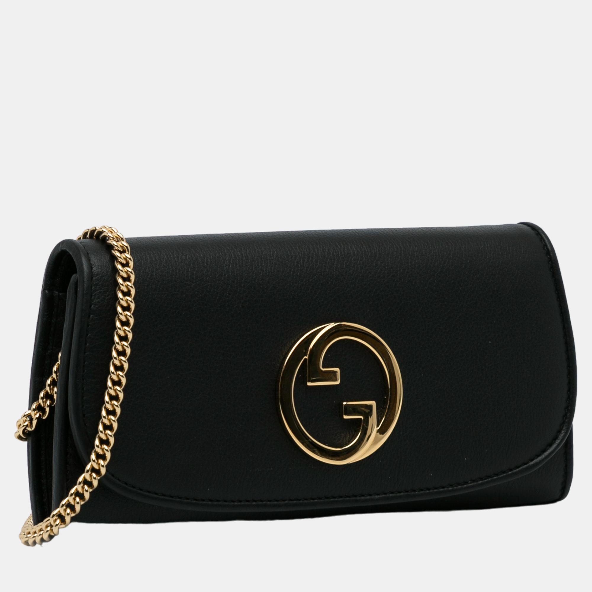 

Gucci Black Blondie Wallet on a Chain