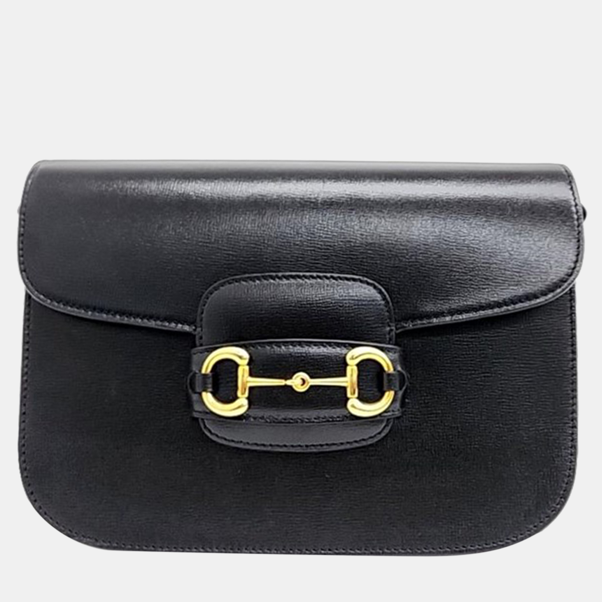 

Gucci 1955 Horsebit Shoulder Bag (602204), Black