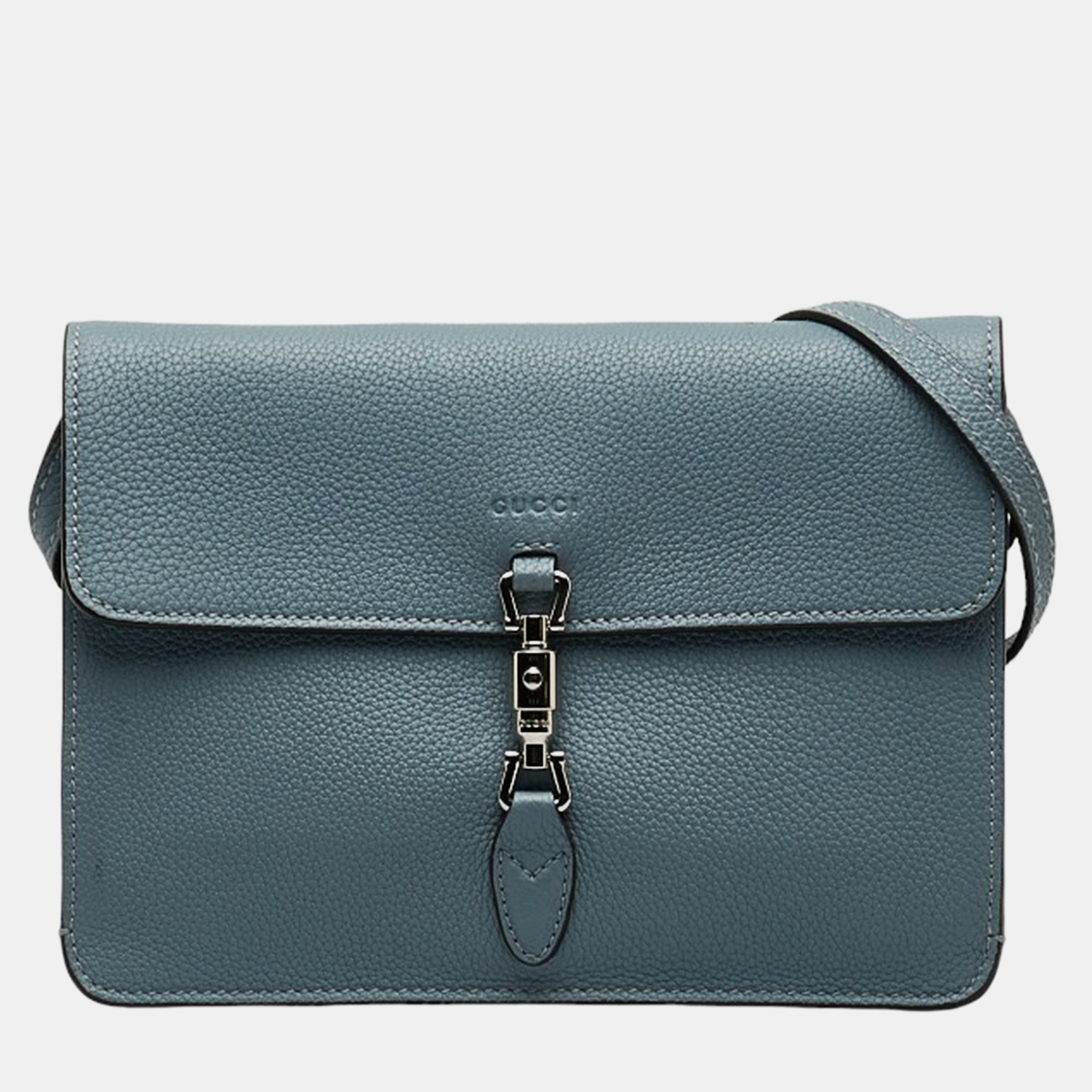 

Gucci Blue Leather New Jackie Crossbody Bag