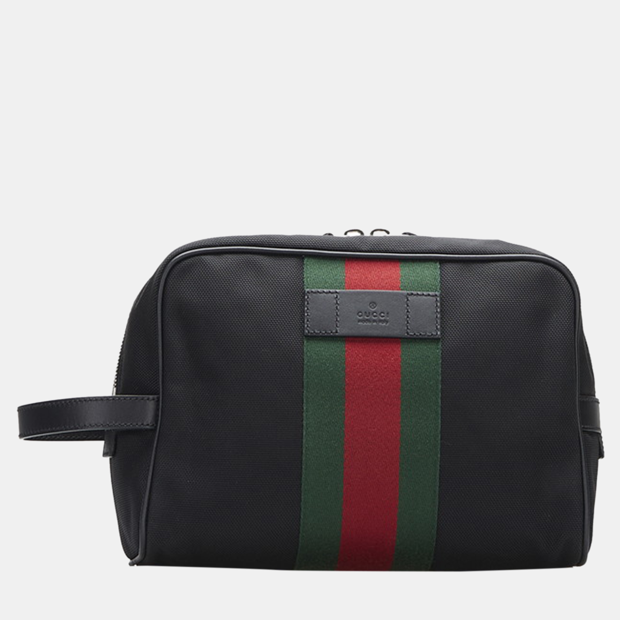 Pre-owned Gucci Black Canvas Techno Clutch Bag
