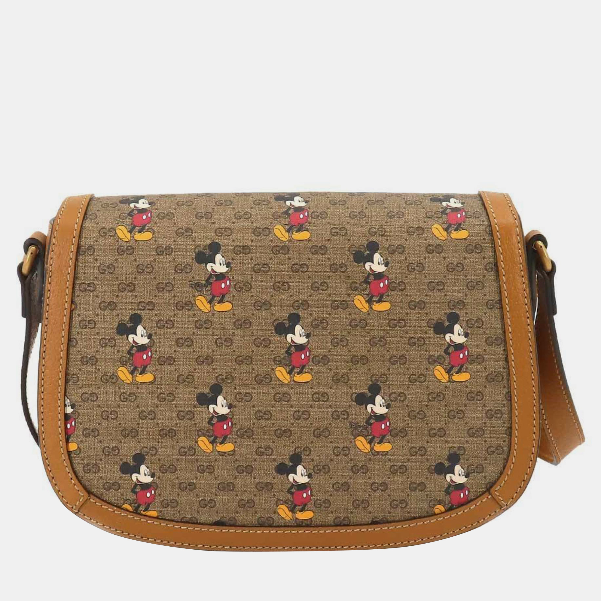 

Gucci X Disney Micro GG Mickey Mouse Flap Crossbody Bag, Brown