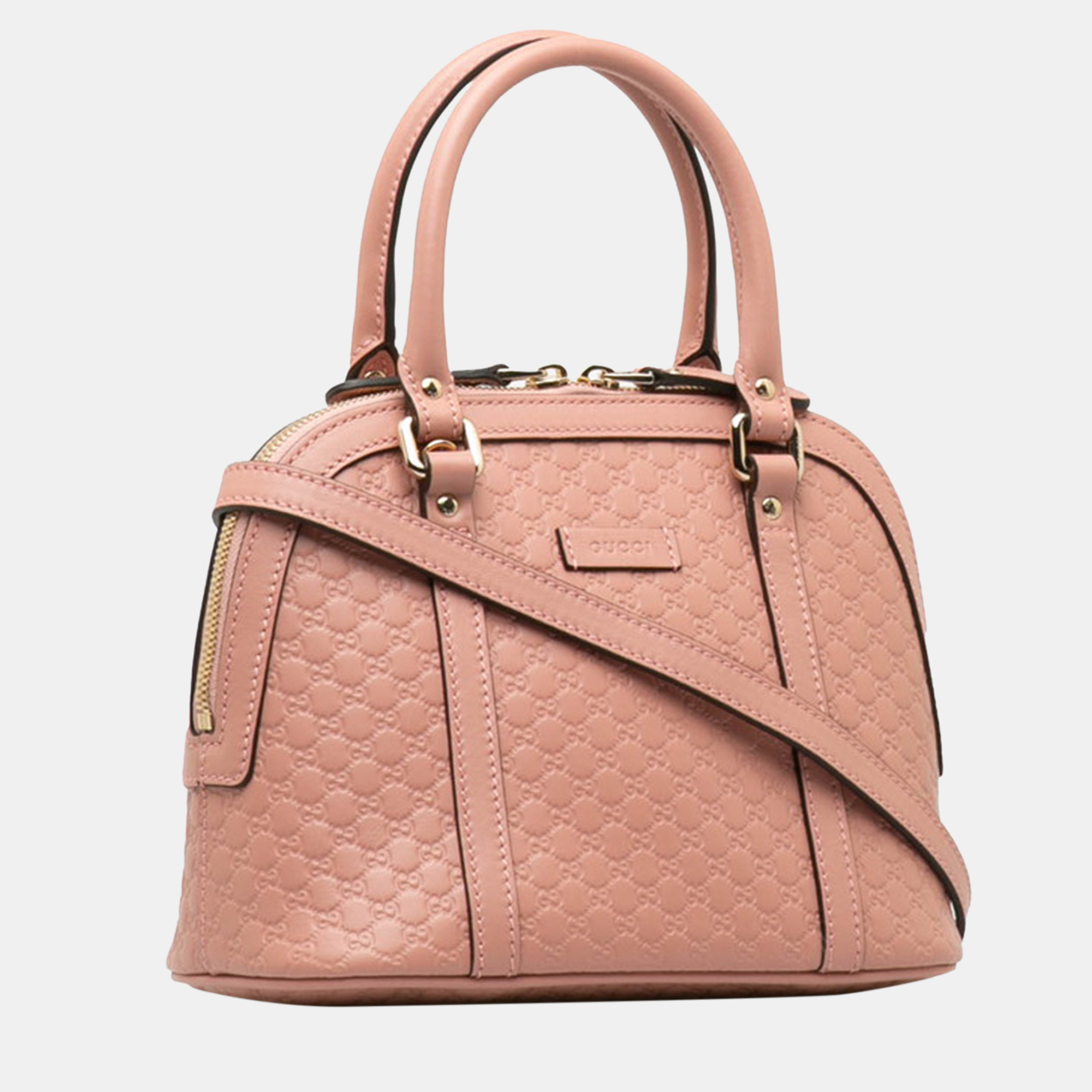 

Gucci Pink Leather Microguccissima Mini Dome Bag