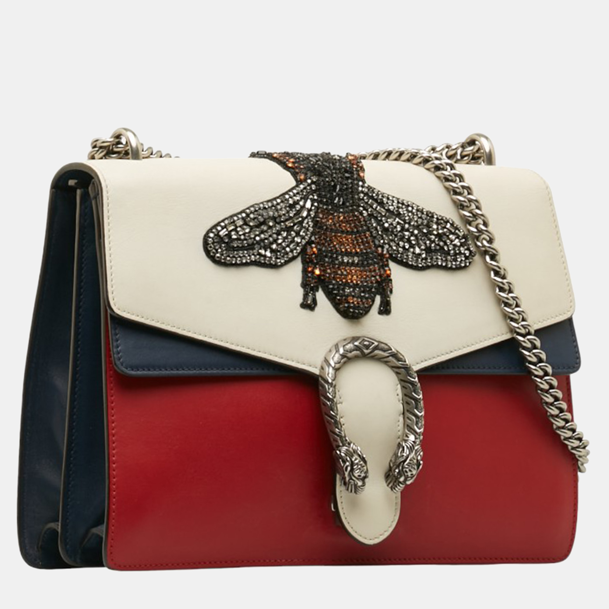 

Gucci Multicolor Leather Medium Bee Dionysus Shoulder Bag