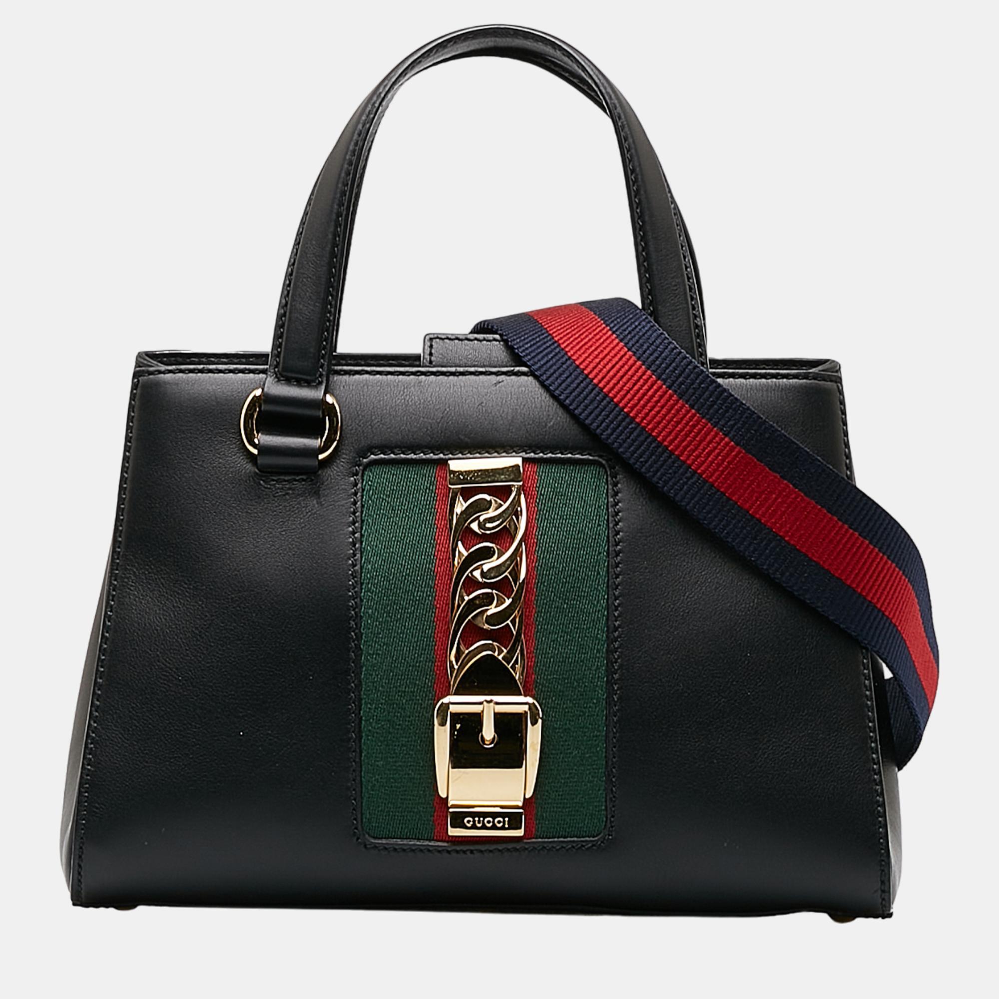 

Gucci Black Sylvie Web Satchel