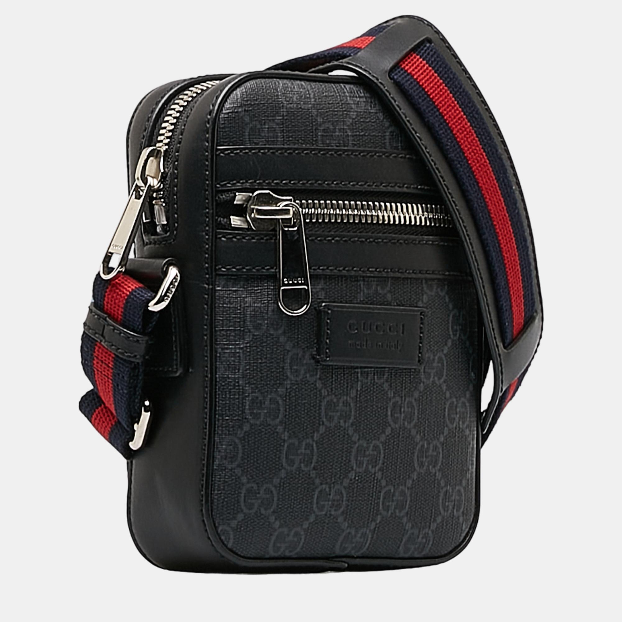 

Gucci Black GG Supreme Web Crossbody