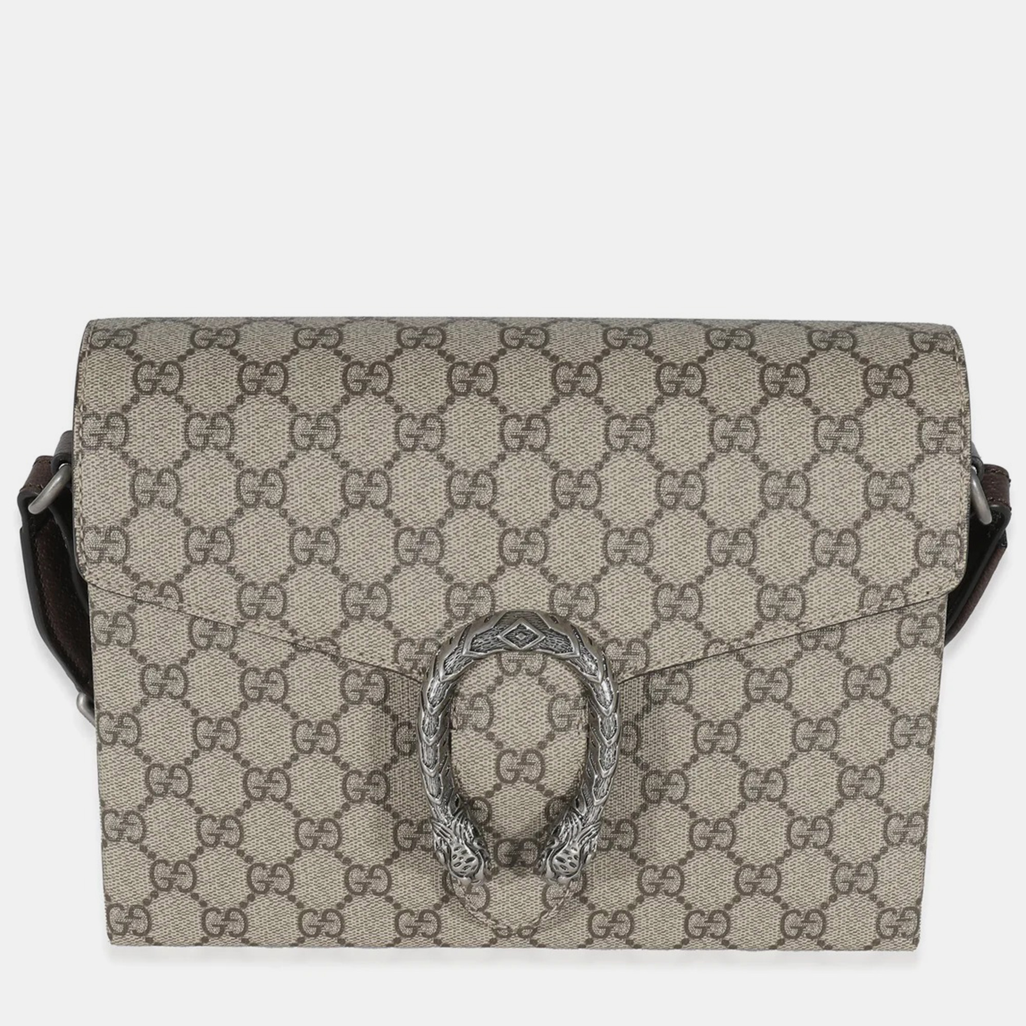 

Gucci Beige GG Supreme Dionysus Messenger Bag