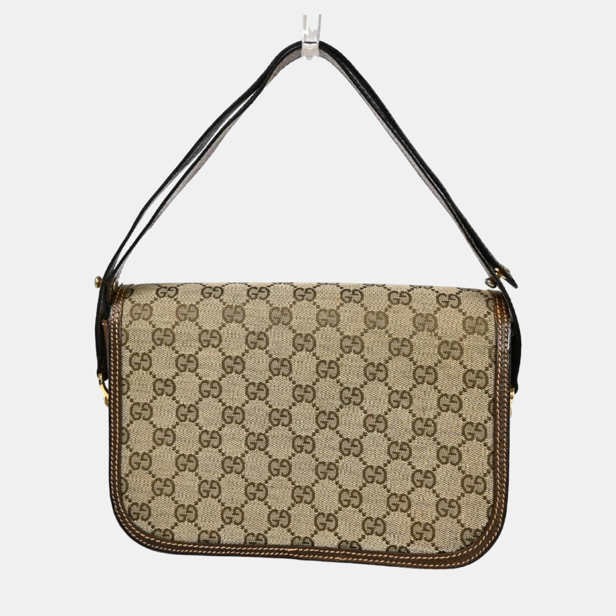 

Gucci Beige GG Canvas shoulder bag