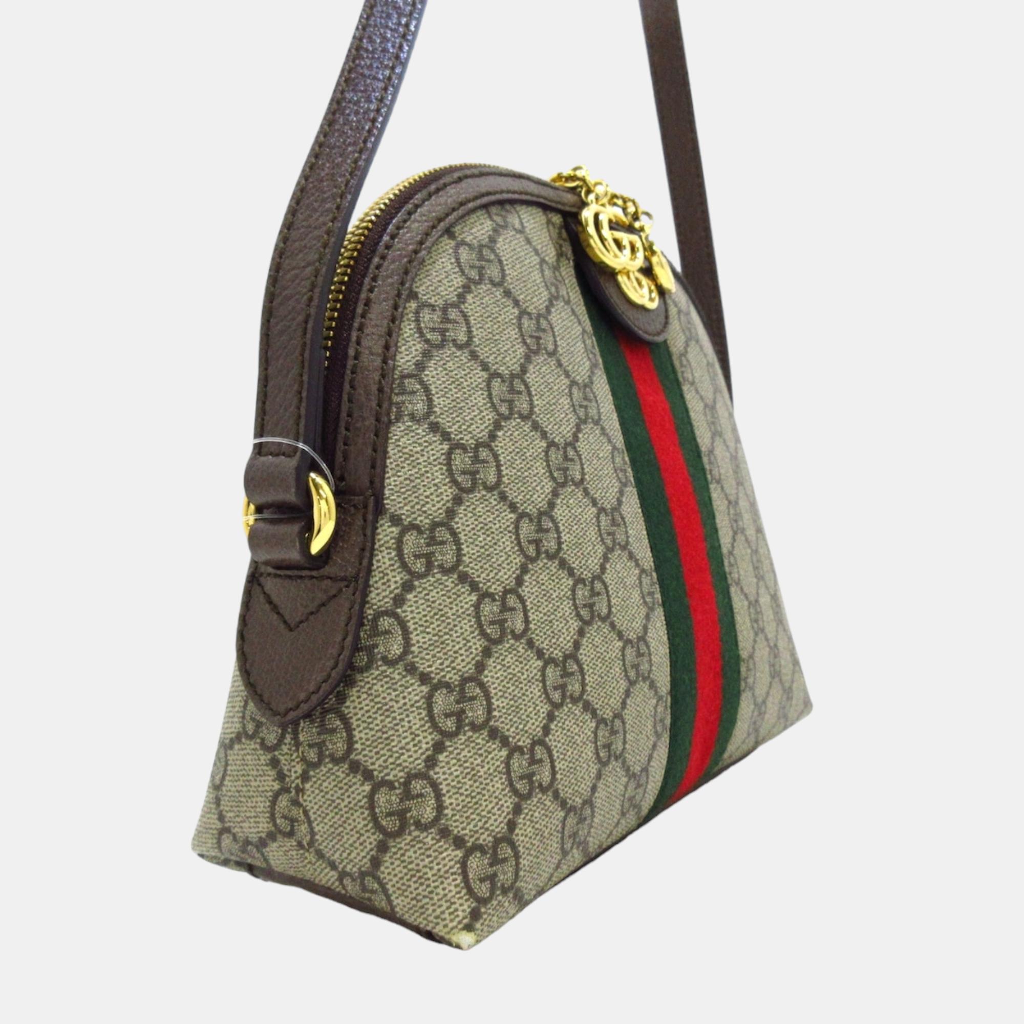 

Gucci Beige/Ebony GG Supreme Coated Canvas and Leather  Ophidia Crossbody Bag