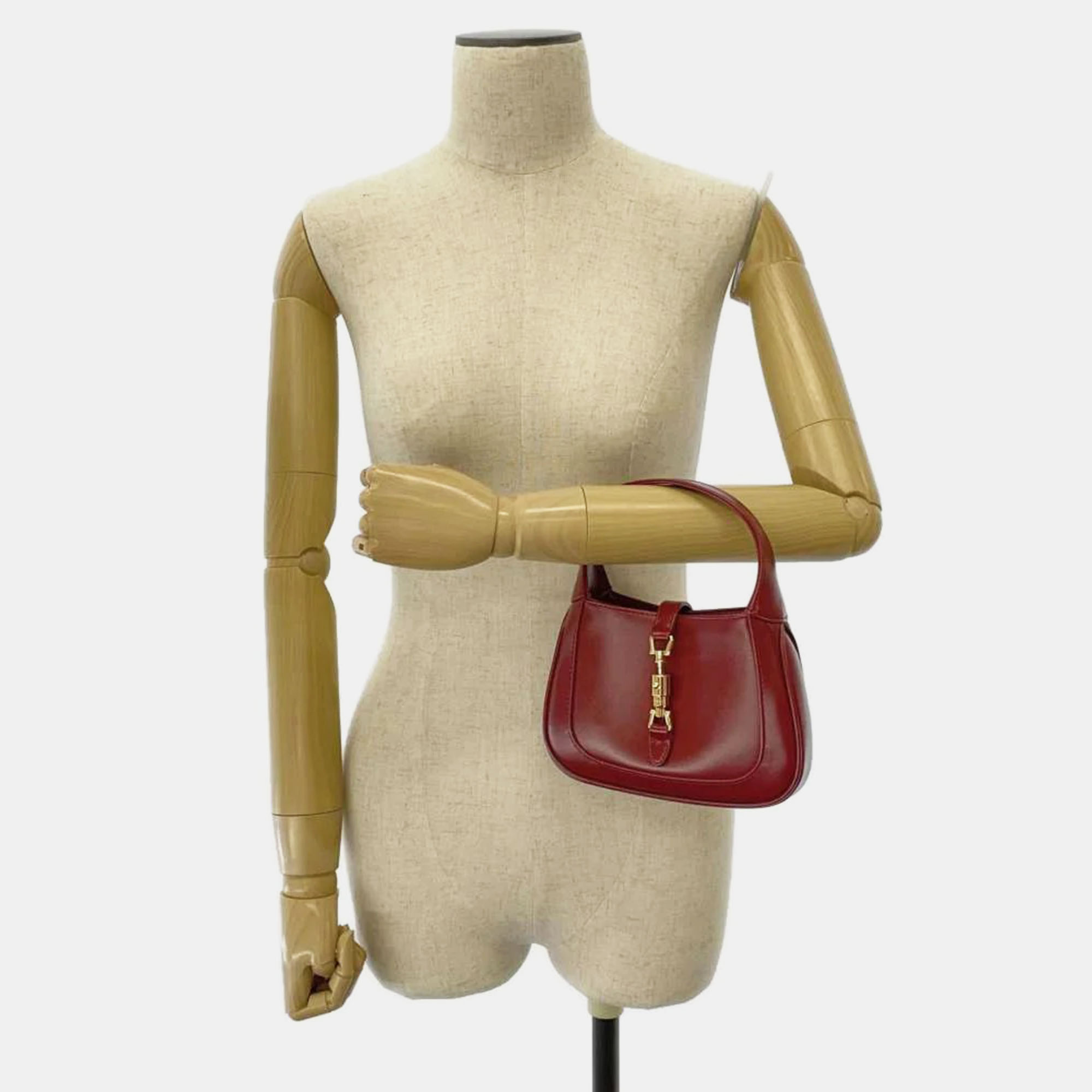 

Gucci Red Leather Jackie 1961 Mini Shoulder Bag