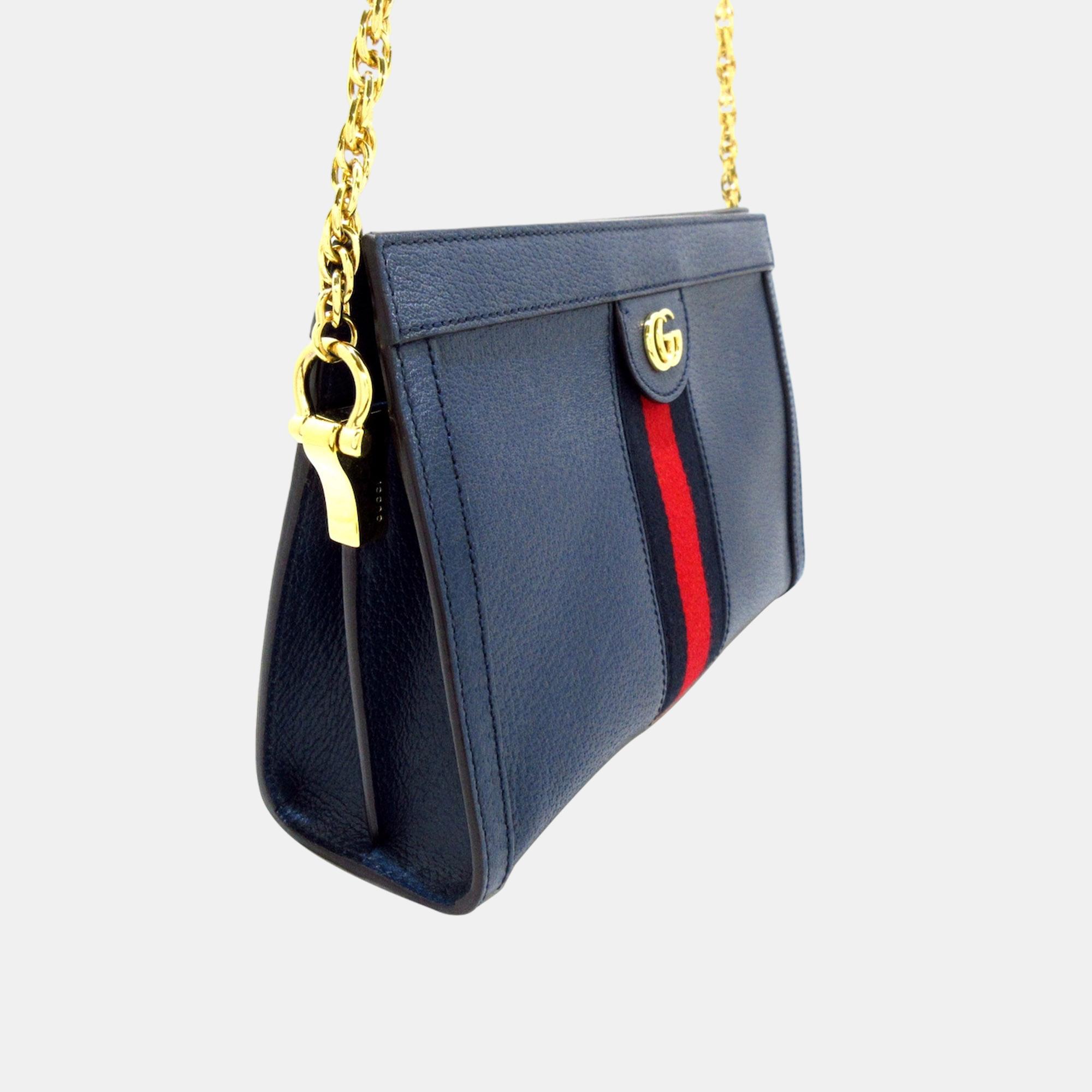 

Gucci Blue Web Ophidia Crossbody