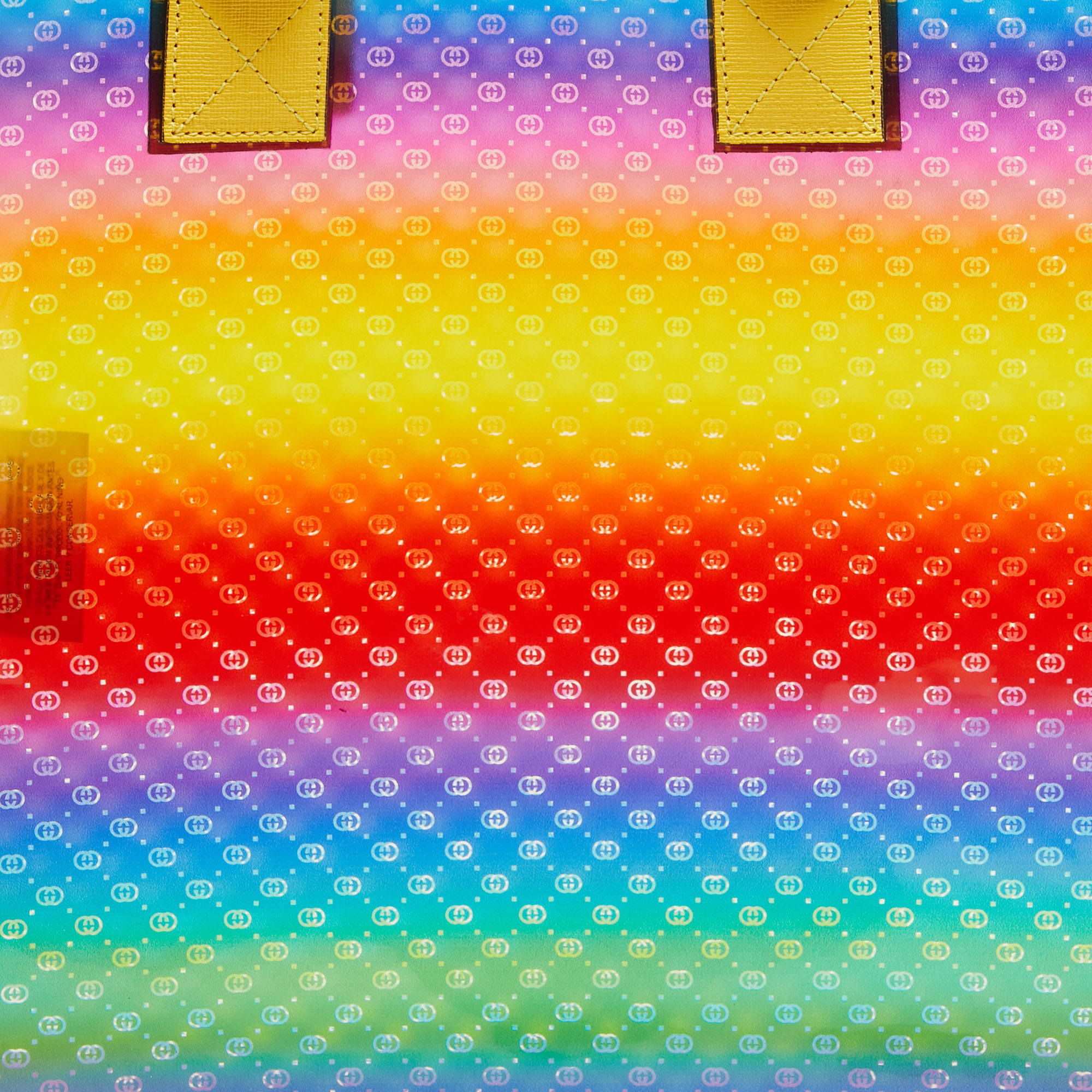 Gucci Multicolor Diamante Vinyl and Leather Tote 