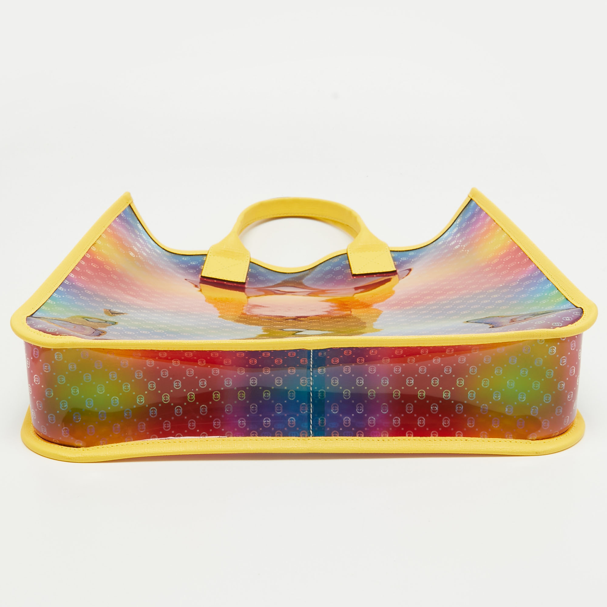Gucci Multicolor Diamante Vinyl and Leather Tote 