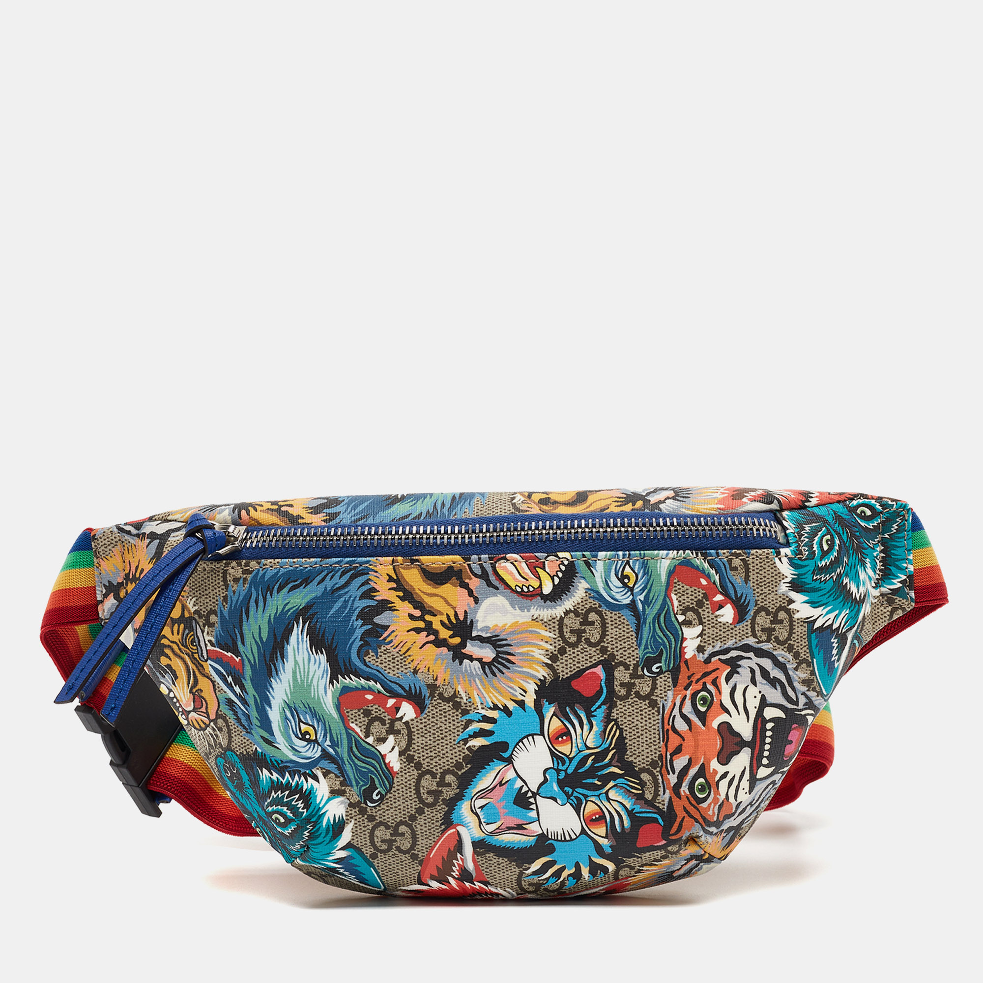 

Gucci Multicolor Printed GG Supreme Canvas Belt Bag